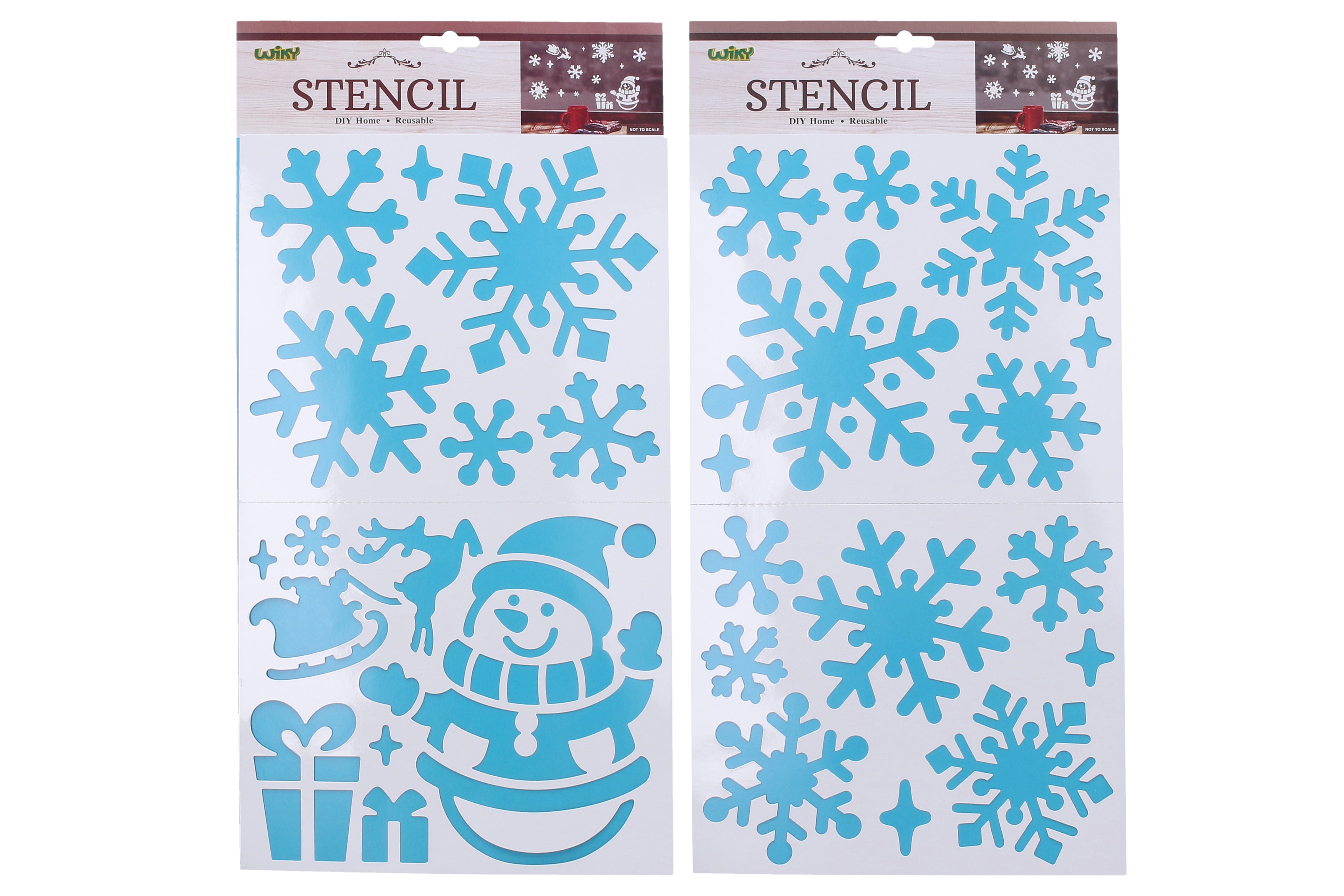 Snow Template Decoration 47.5x24.5 Cm Christmas