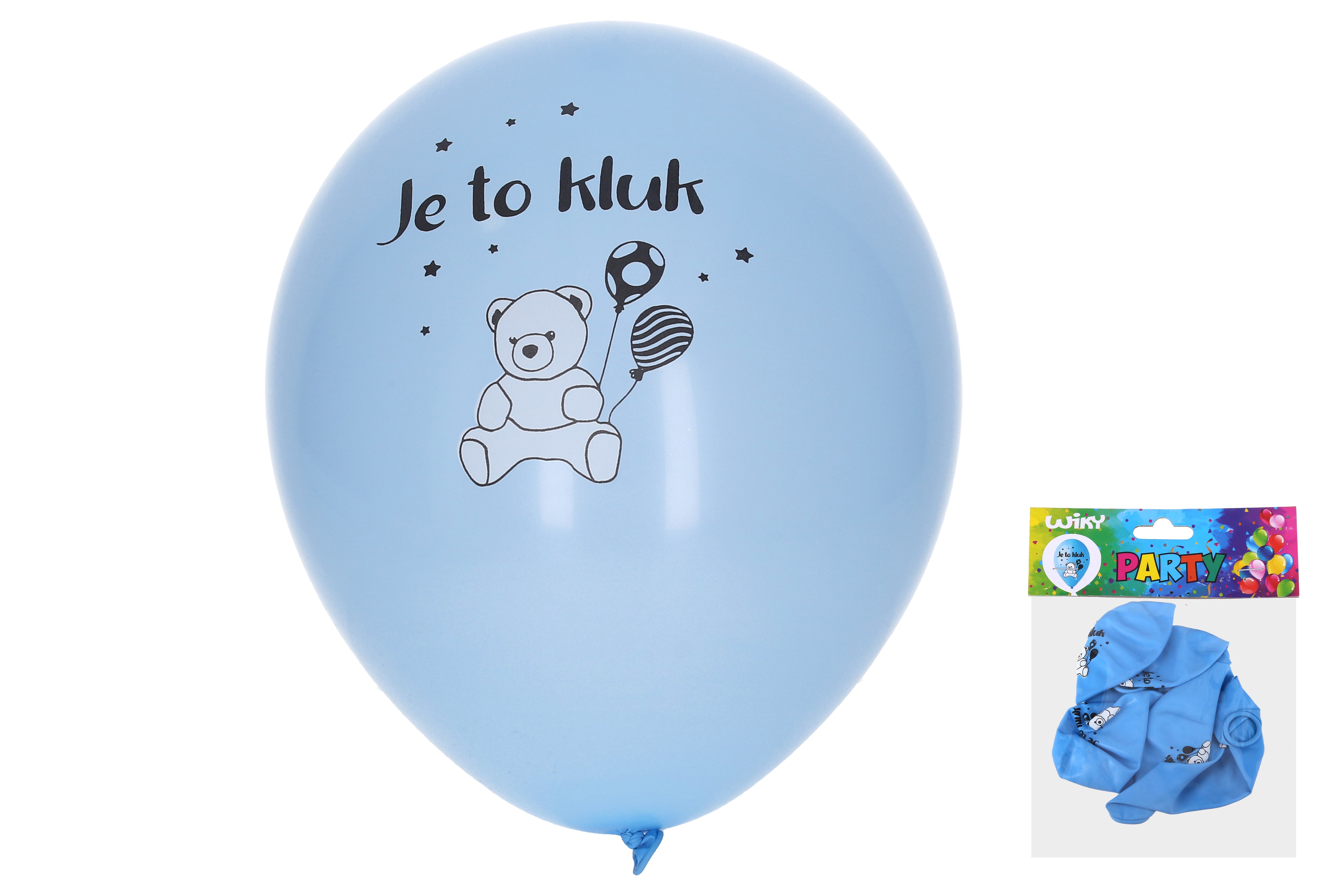Nadmuchiwany balon 30 cm - zestaw 5 sztuk dla chłopców