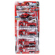 Brandbilssats Pull-back 17 Cm 5 St