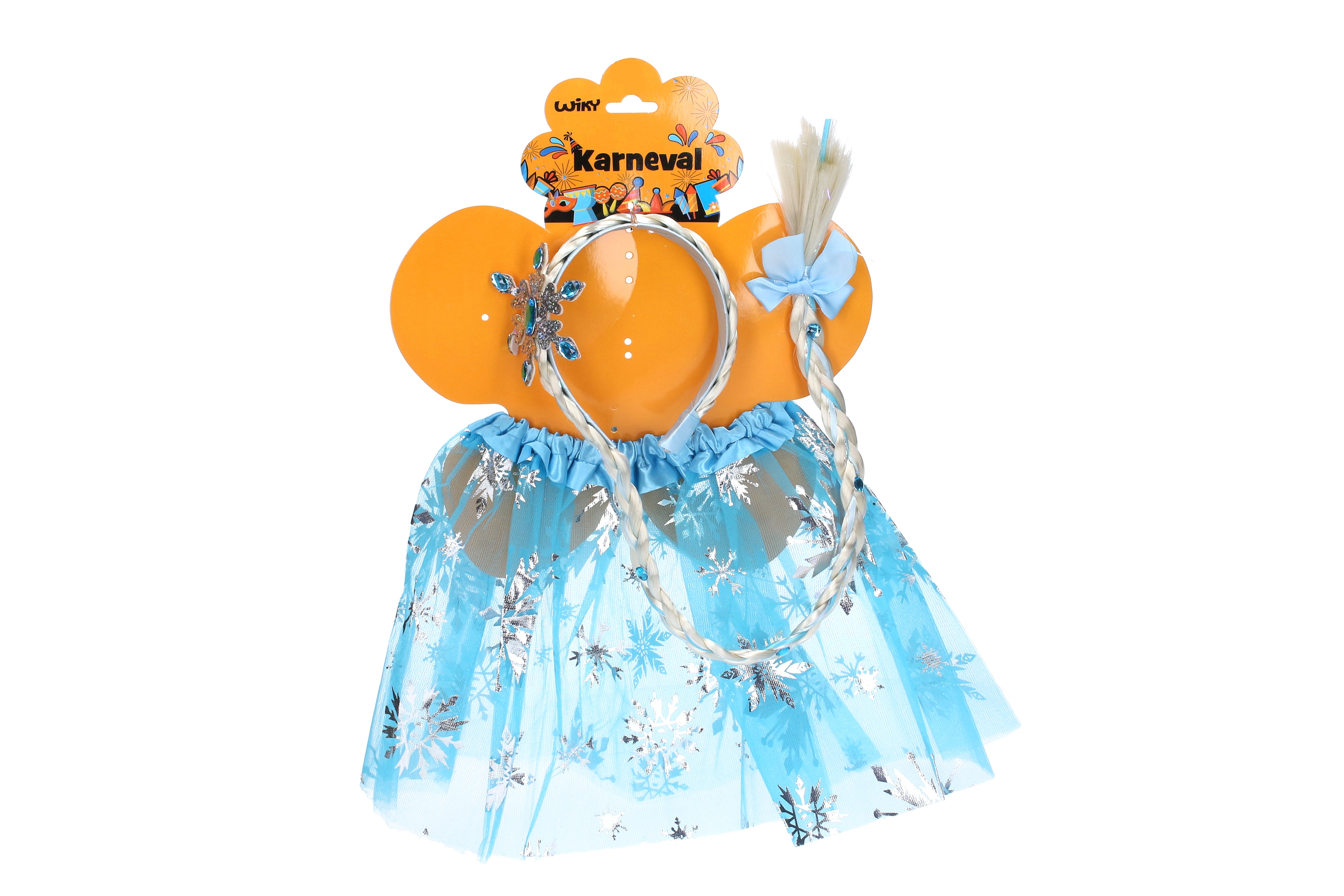 Conjunto Carnaval - Saia Princesa Azul Com Tiara
