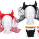 Set Carnaval - Diadema Con Cuernos Y Velo