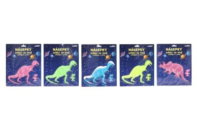 Samolepky 25,5x31 cm Dinosauři zářící ve tmě