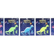 Samolepky 25,5x31 cm Dinosauři zářící ve tmě