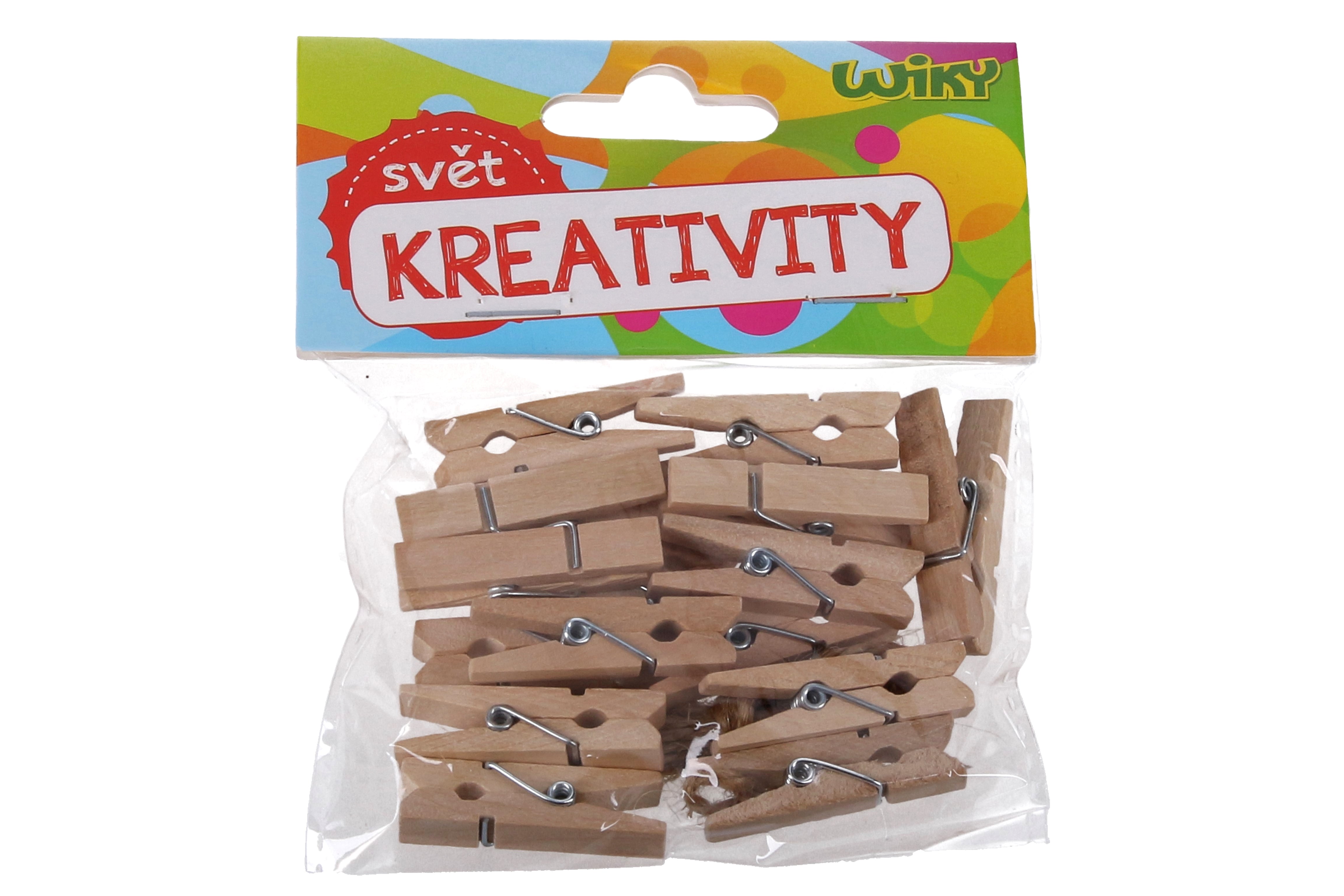 Wooden Pegs 2.5 Cm 25pcs + String