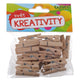 Wooden Pegs 2.5 Cm 25pcs + String