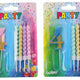 Bougie de fête numéro 4 + 4 bougies