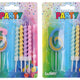 Feestkaars Nummer 6 + 4 Kaarsen