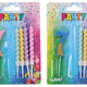 Partykerze Nummer 7 + 4 Kerzen