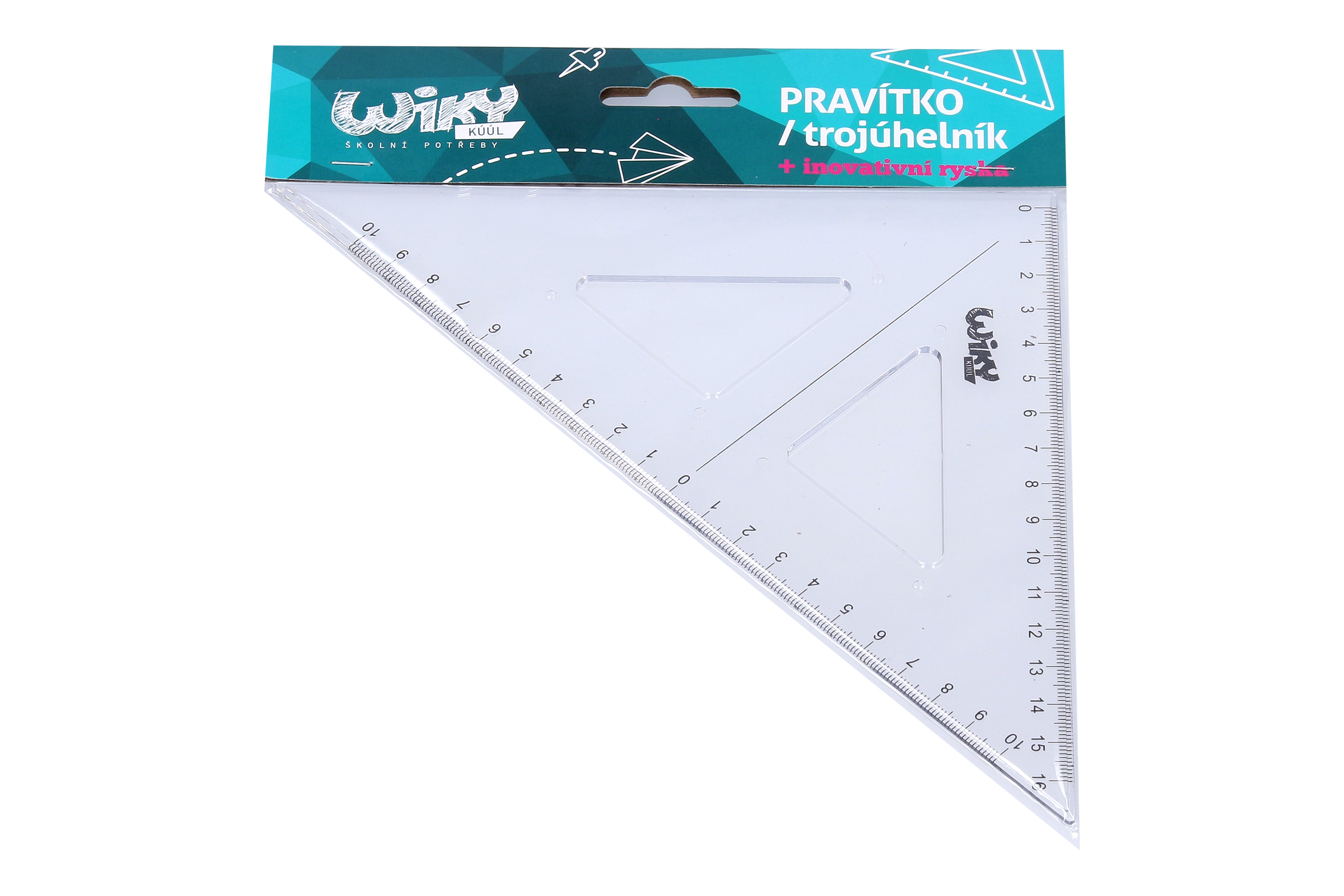 Regla triangular transparente: regla innovadora