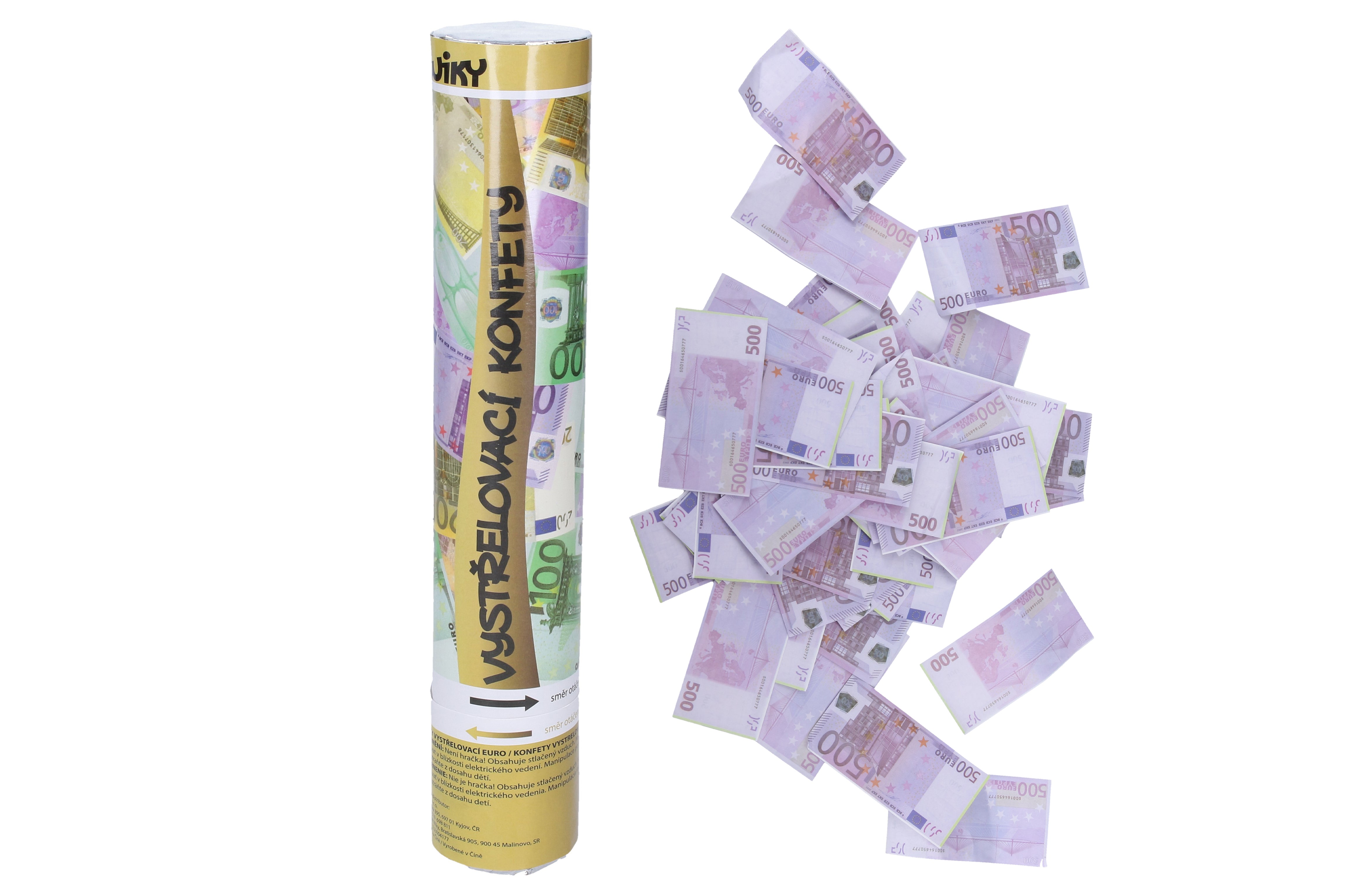 Feest Confetti Lanceerder Euro 30 Cm