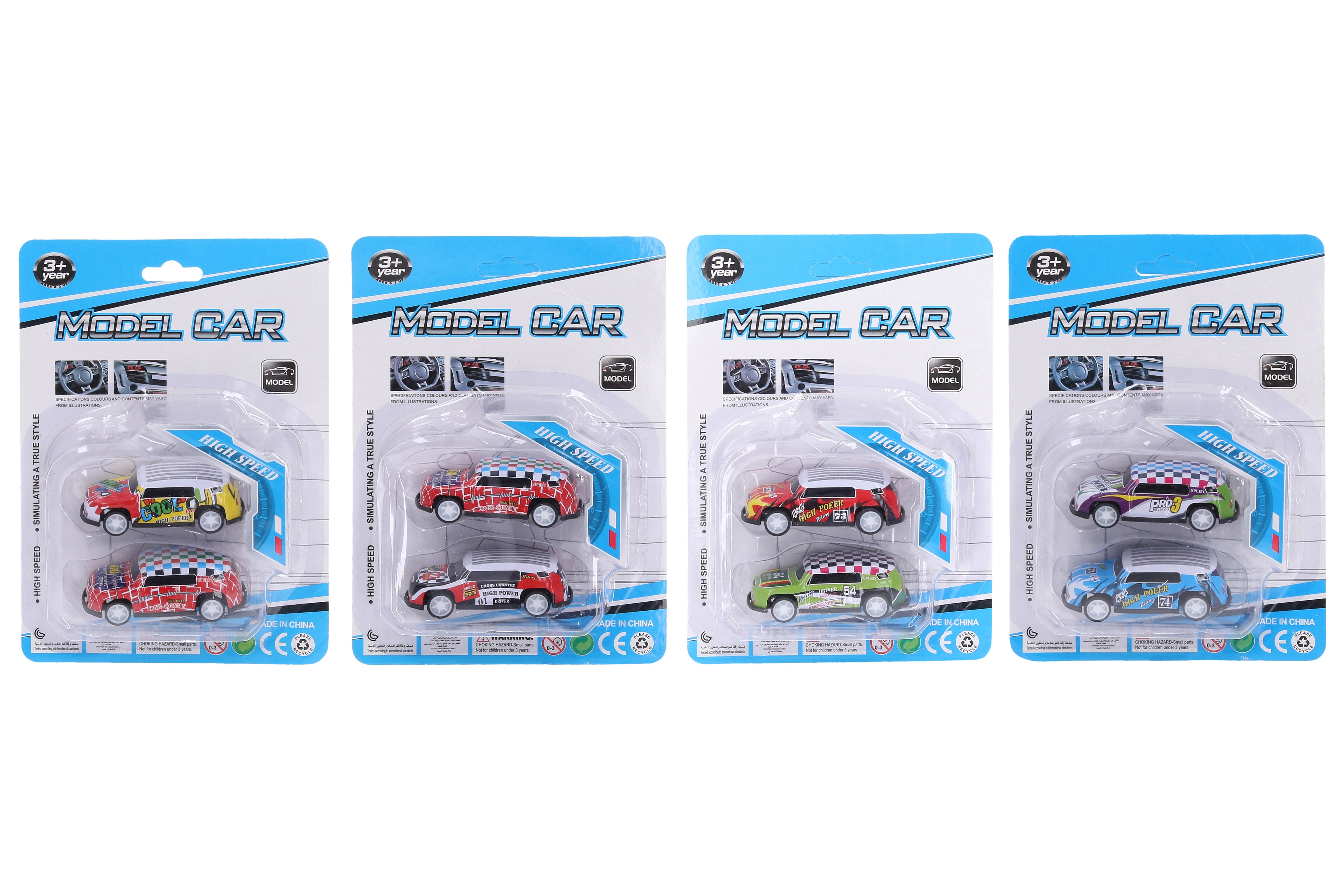 Biler 2 Stk 6,5 Cm