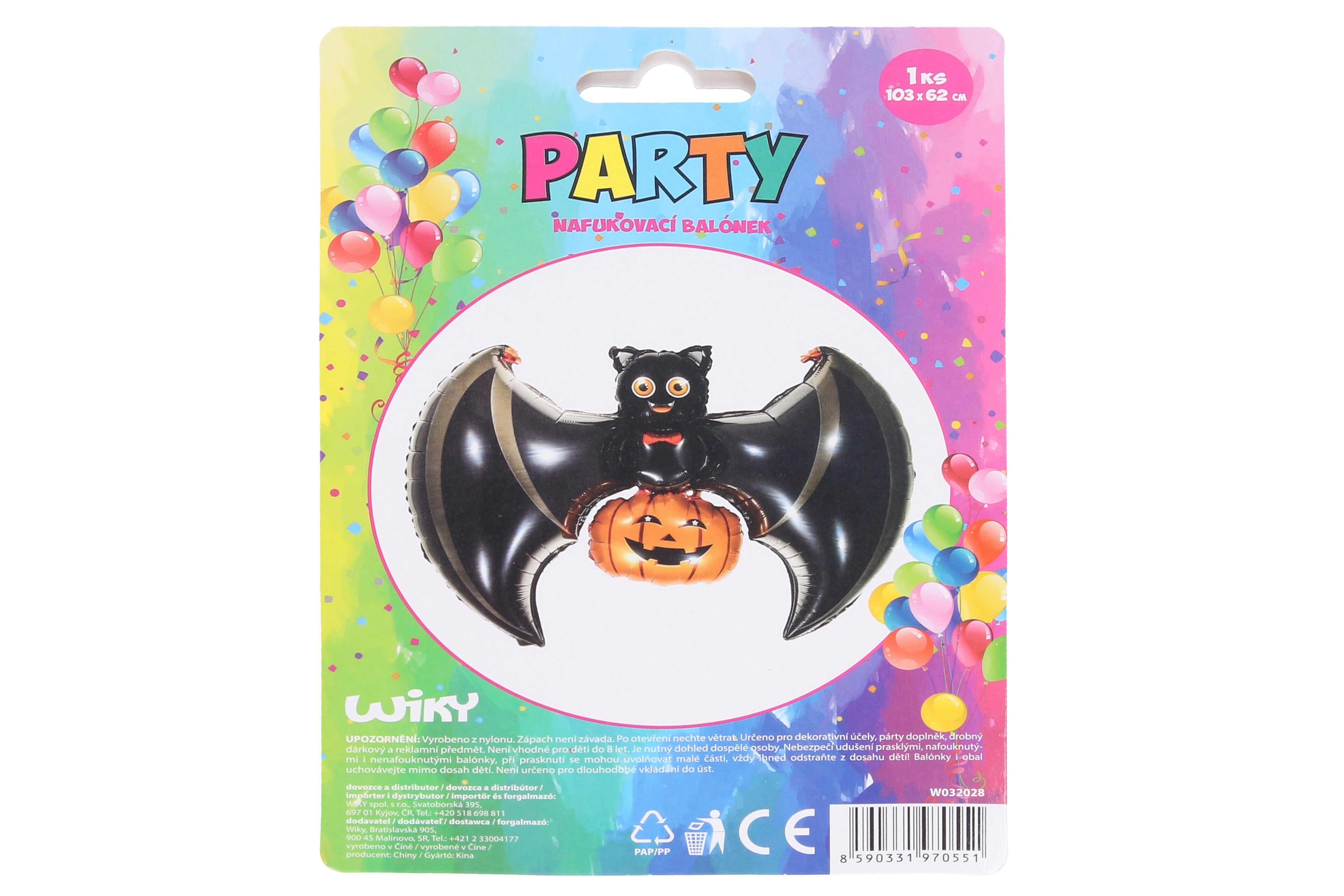 Inflatable Balloon - Bat + Pumpkin 103x62 Cm
