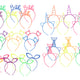 Carnavalshaaraccessoire - Hoofdband met gemengde kleurdecoratie