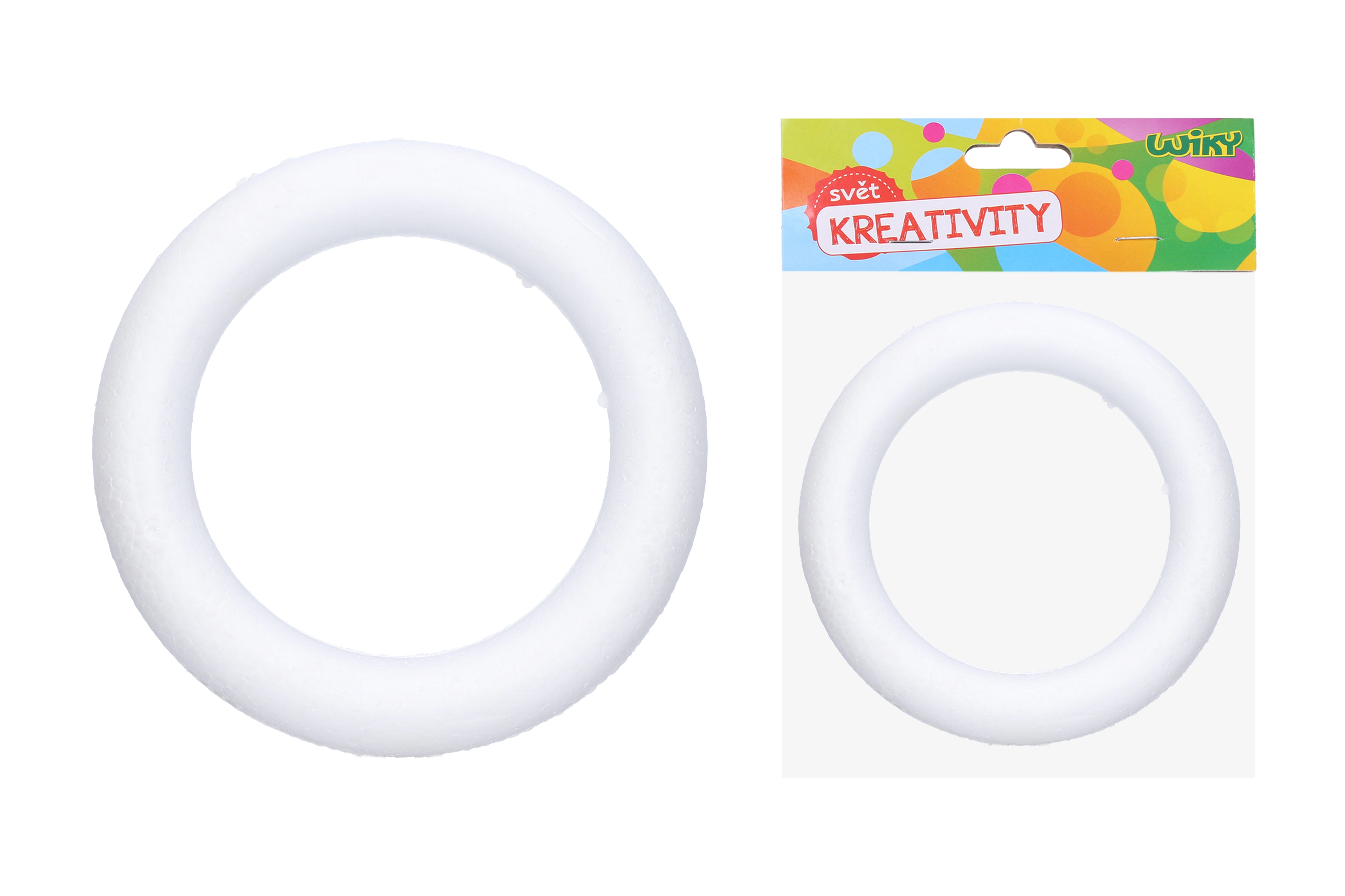 Decoratieve polystyreen krans 25 cm