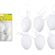 Albus De Ou Plastic Decorativ Pentru Agatat 6 Cm 6 Buc.
