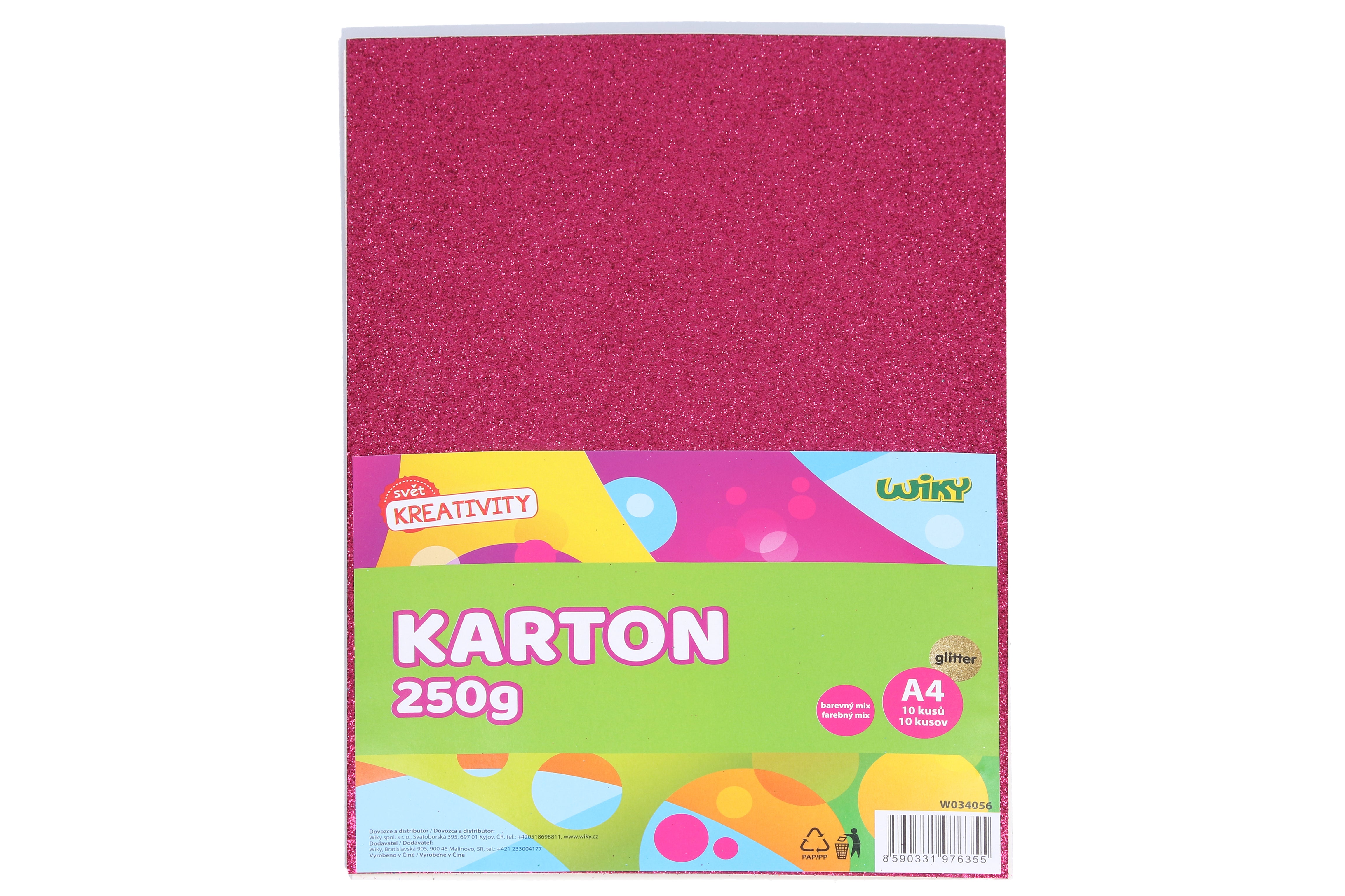 Kartong A4 20,5x29,5 Cm 10 Styck Glitter