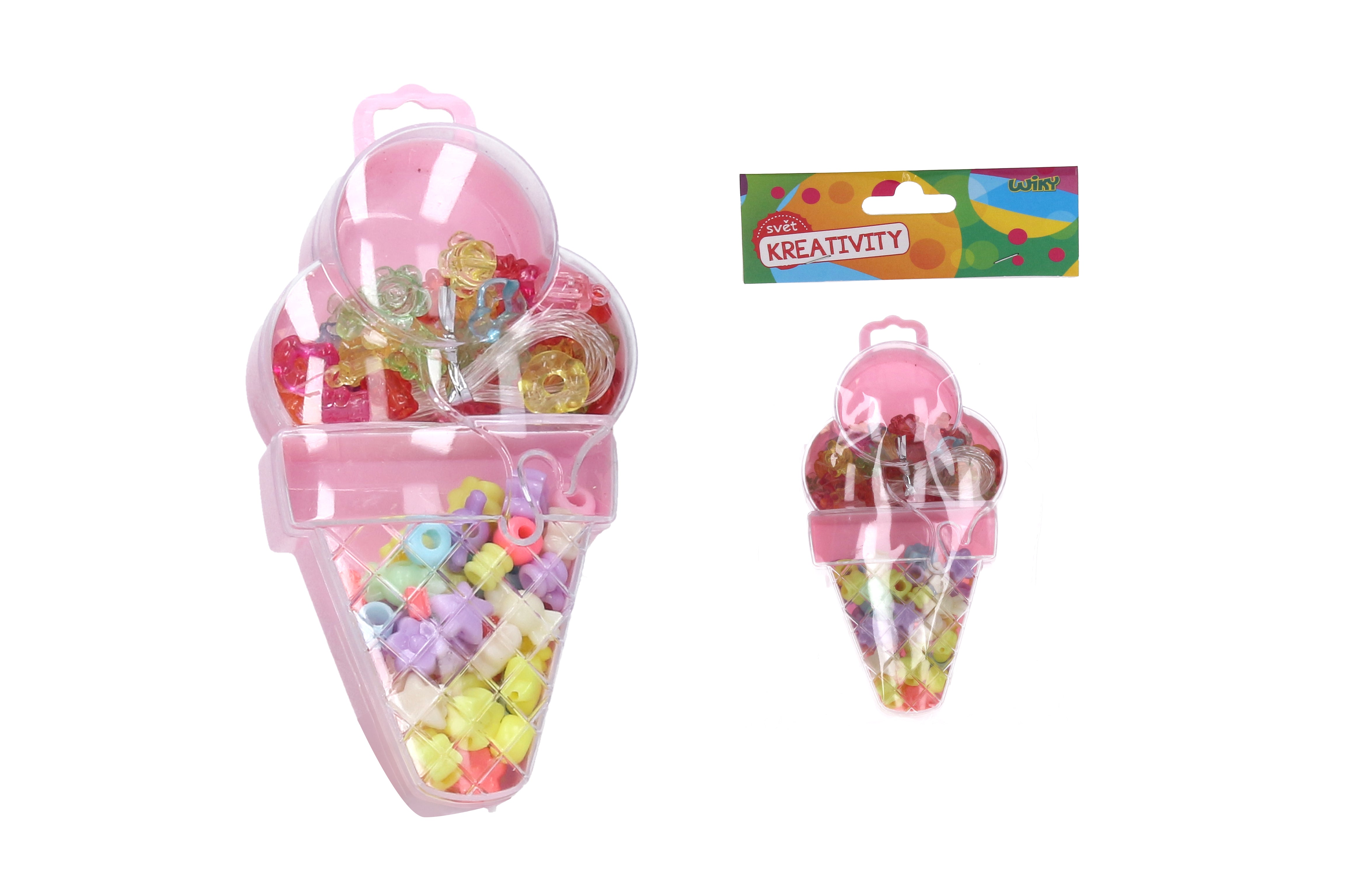 Beads Set 35g With String - Ice Cream