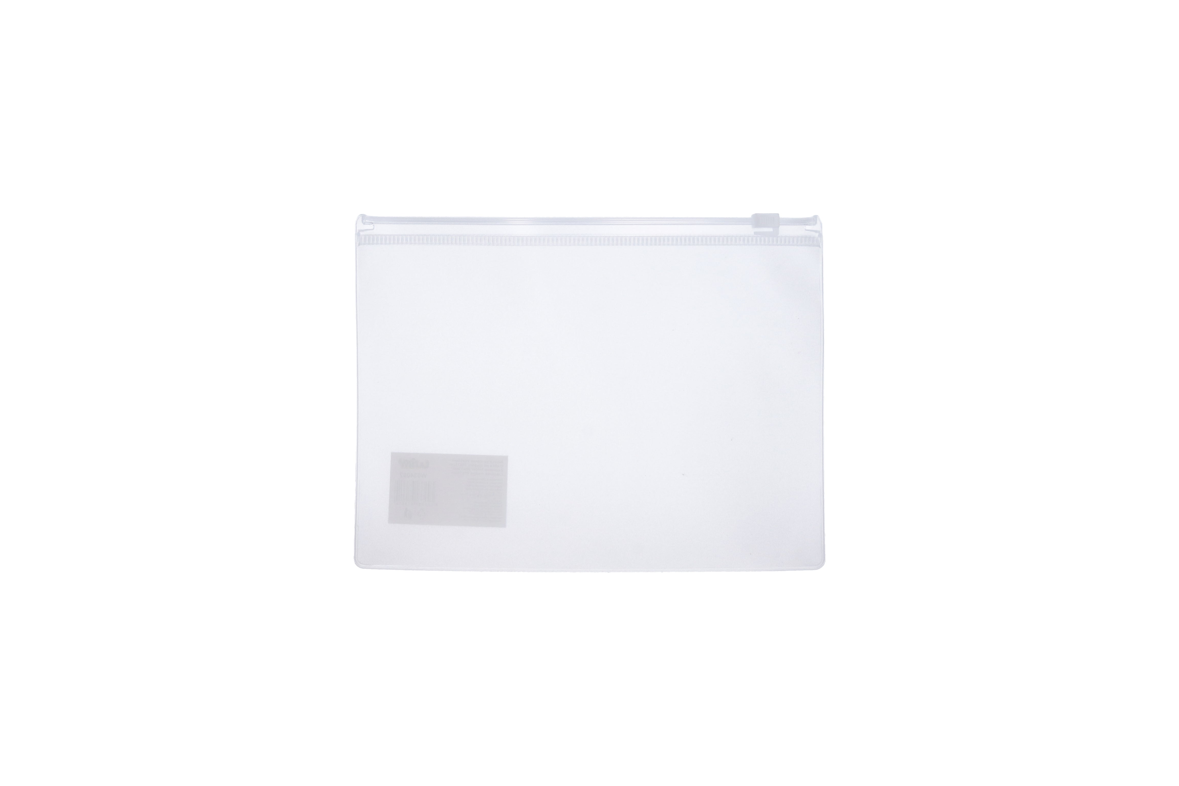 Folder cu fermoar 20x15 Cm - Transparent