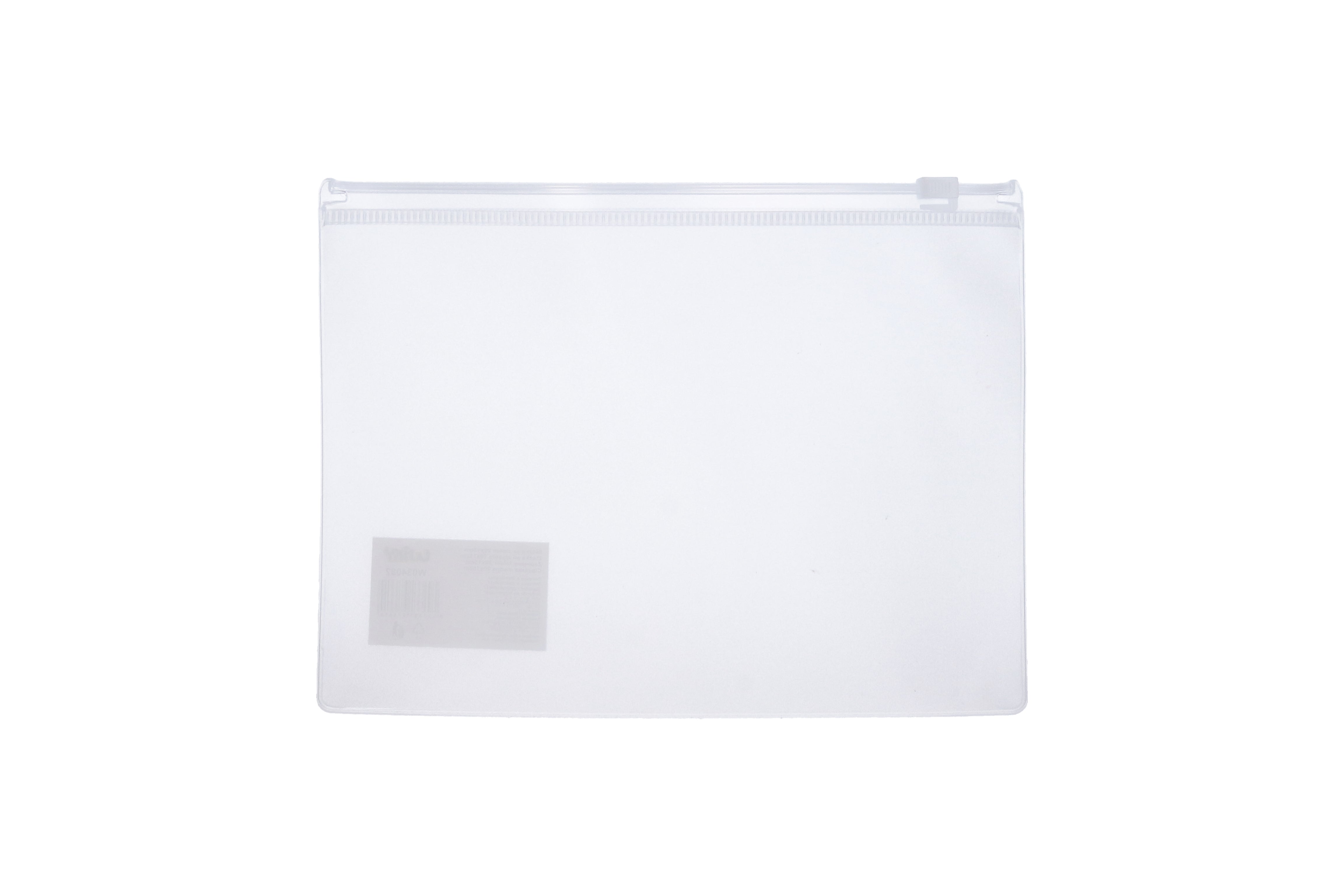 Folder cu fermoar 26,5x18,3 Cm - Transparent