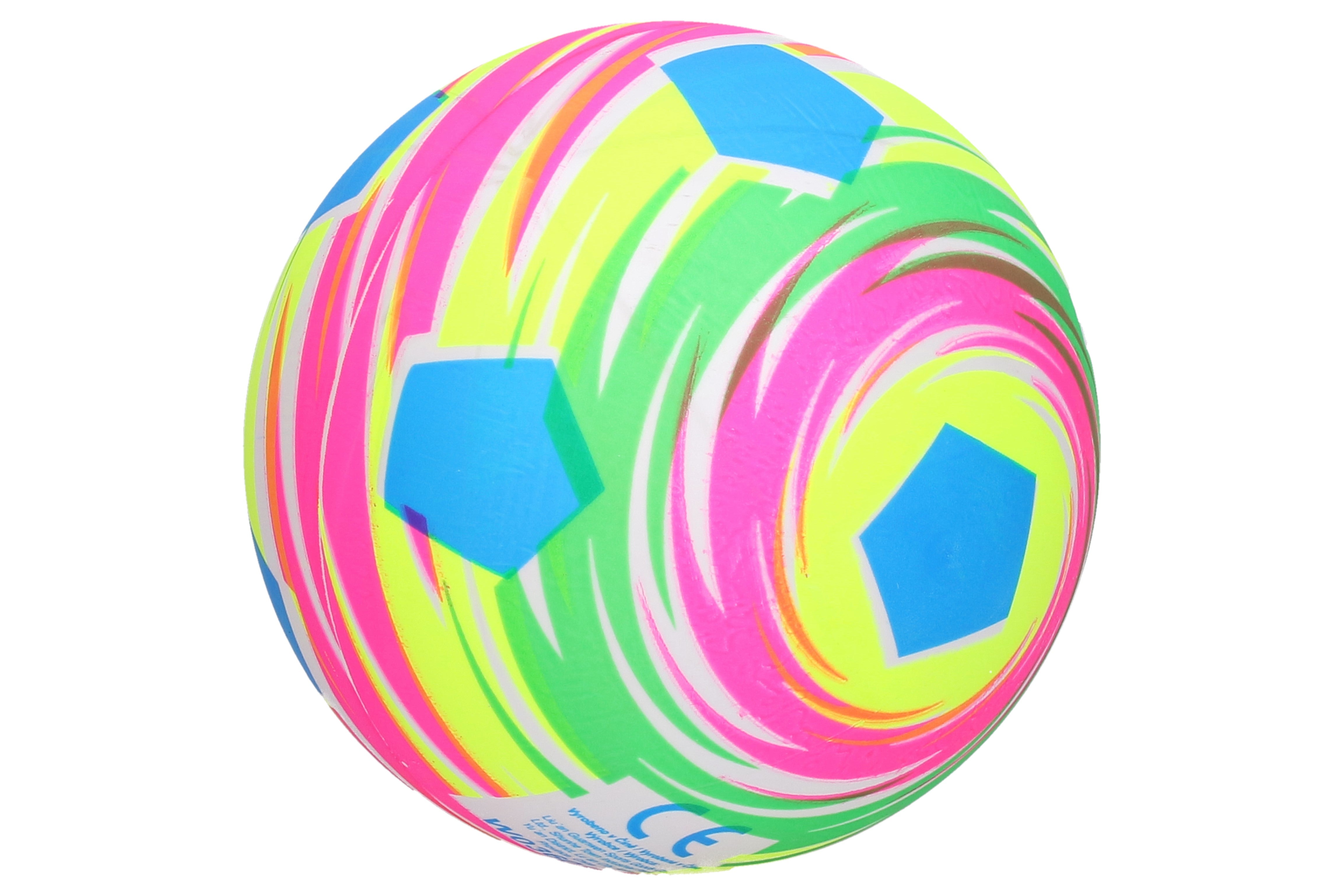 Minge Cauciuc Neumflata - Fotbal Curcubeu 22 Cm