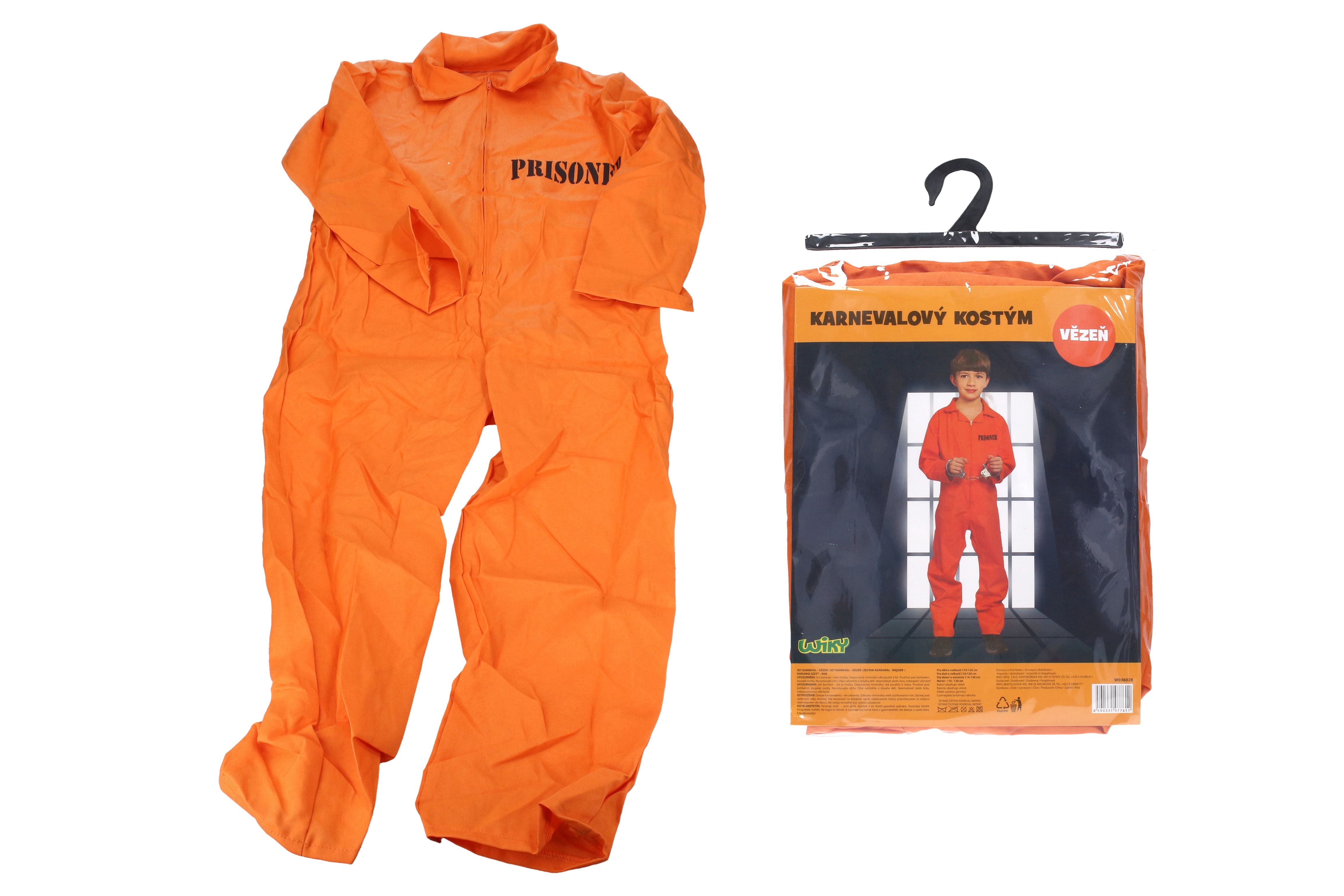 Ensemble Carnaval - Prisonnier M 110-120 Cm