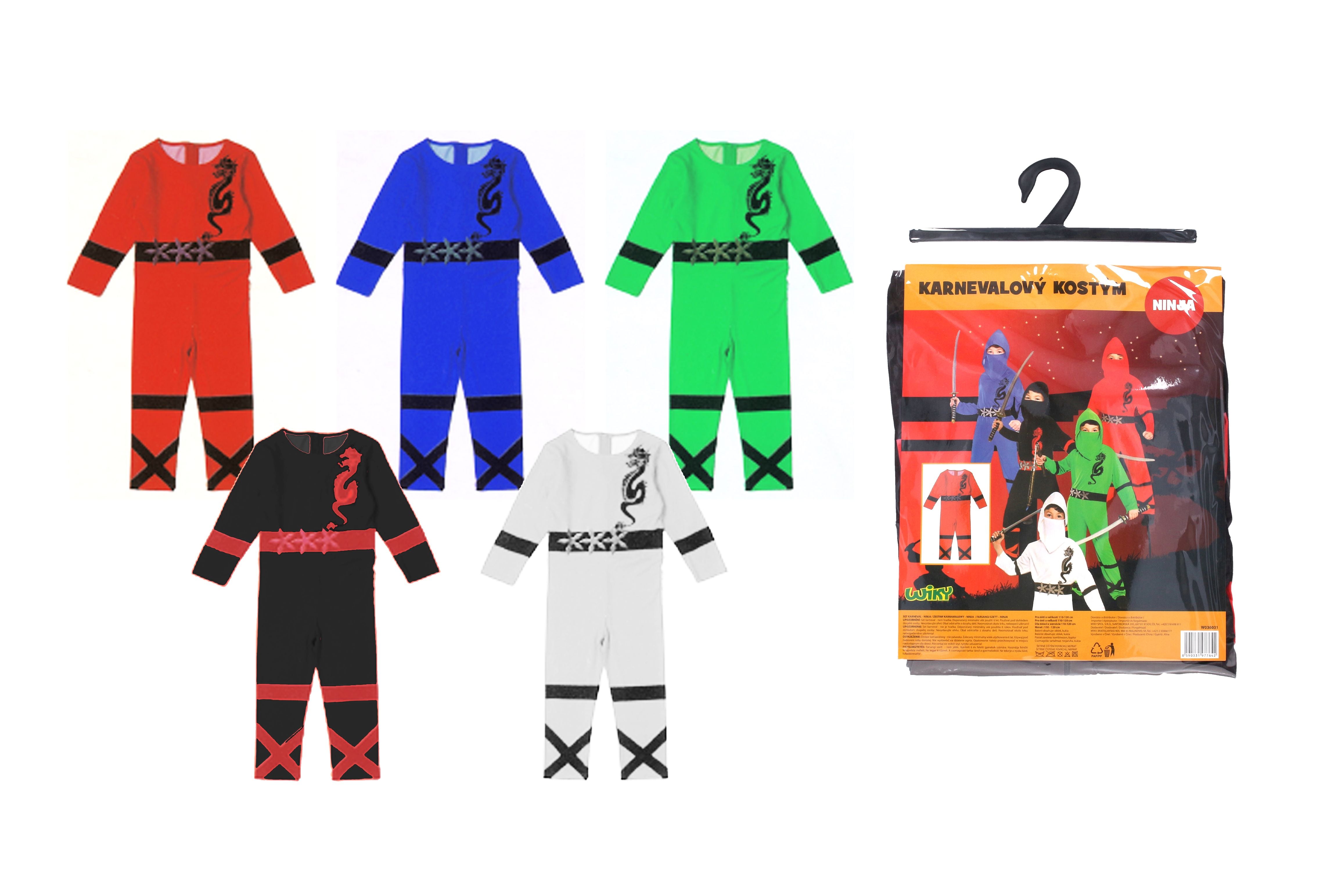 Set Carnival - Ninja M 110-120 Cm