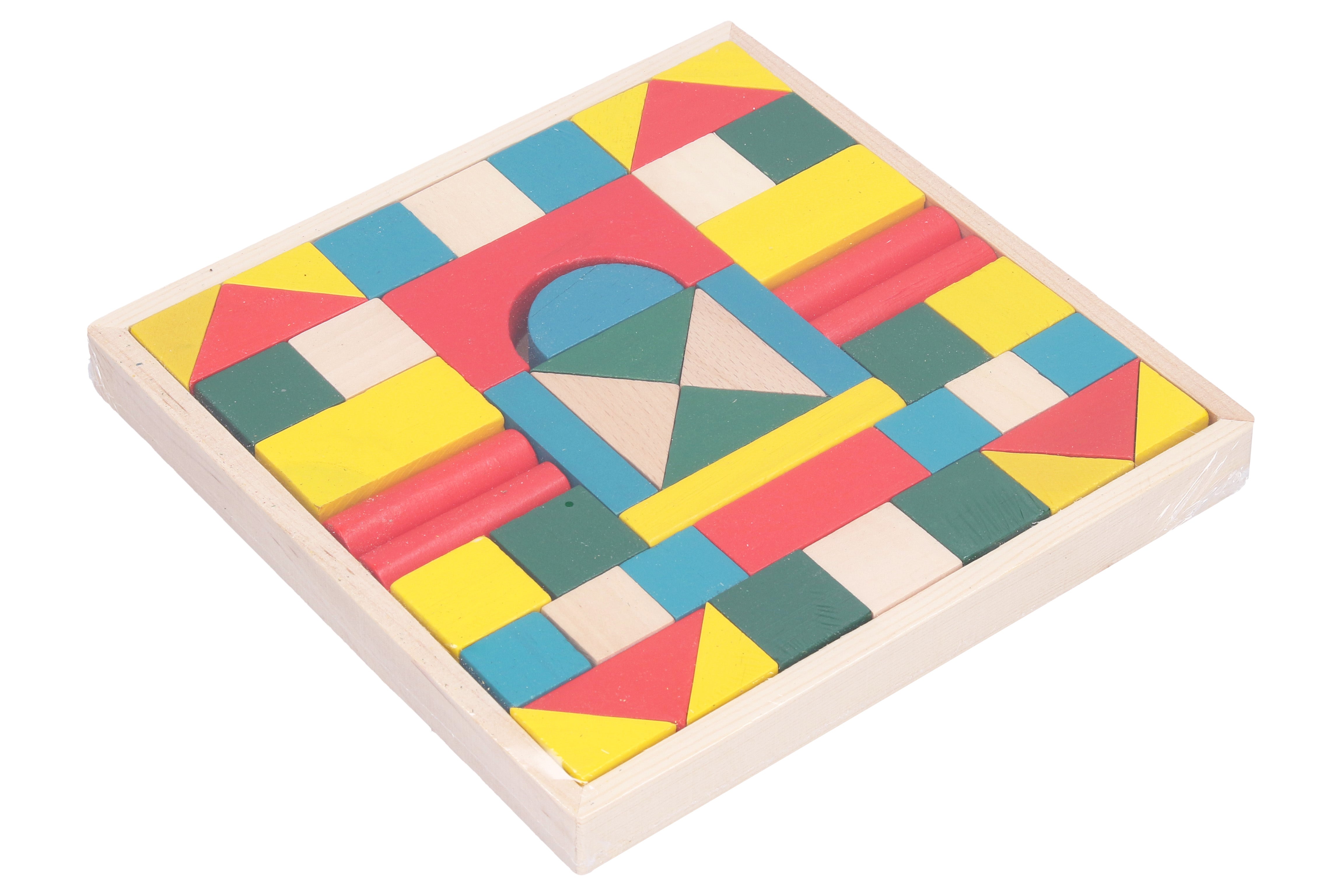 Cuburi Lemn 48 Buc 20,5x20,5 Cm