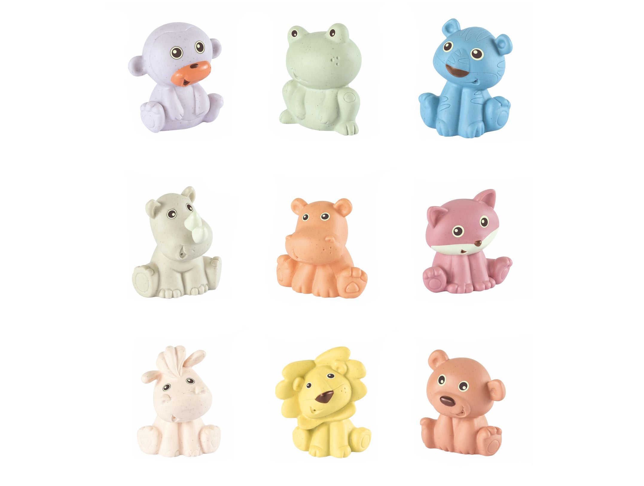 Gummibaddjur 3 st 6 Cm