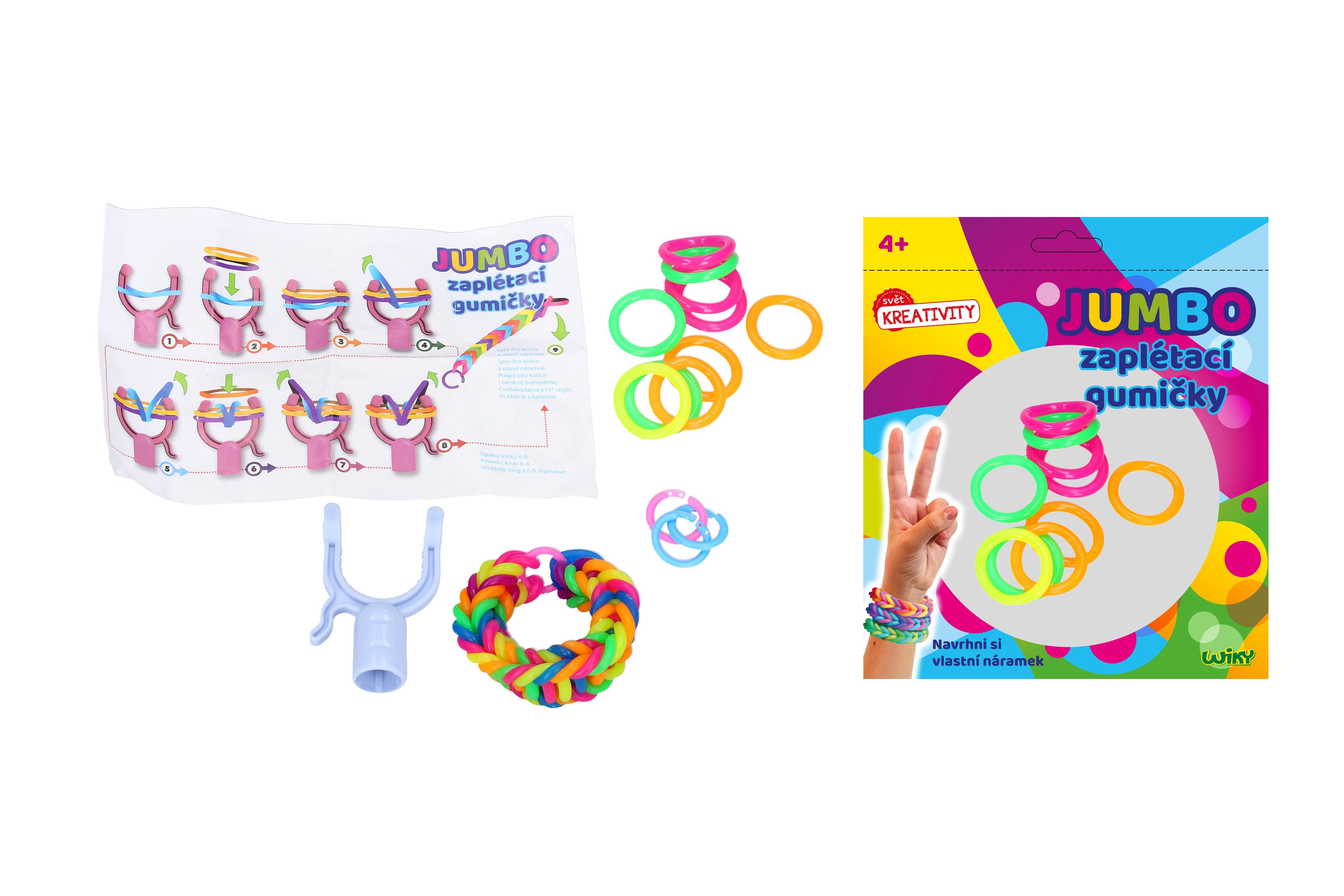 Magic Braiding Jumbo gummiband 72st Set + Tillbehör