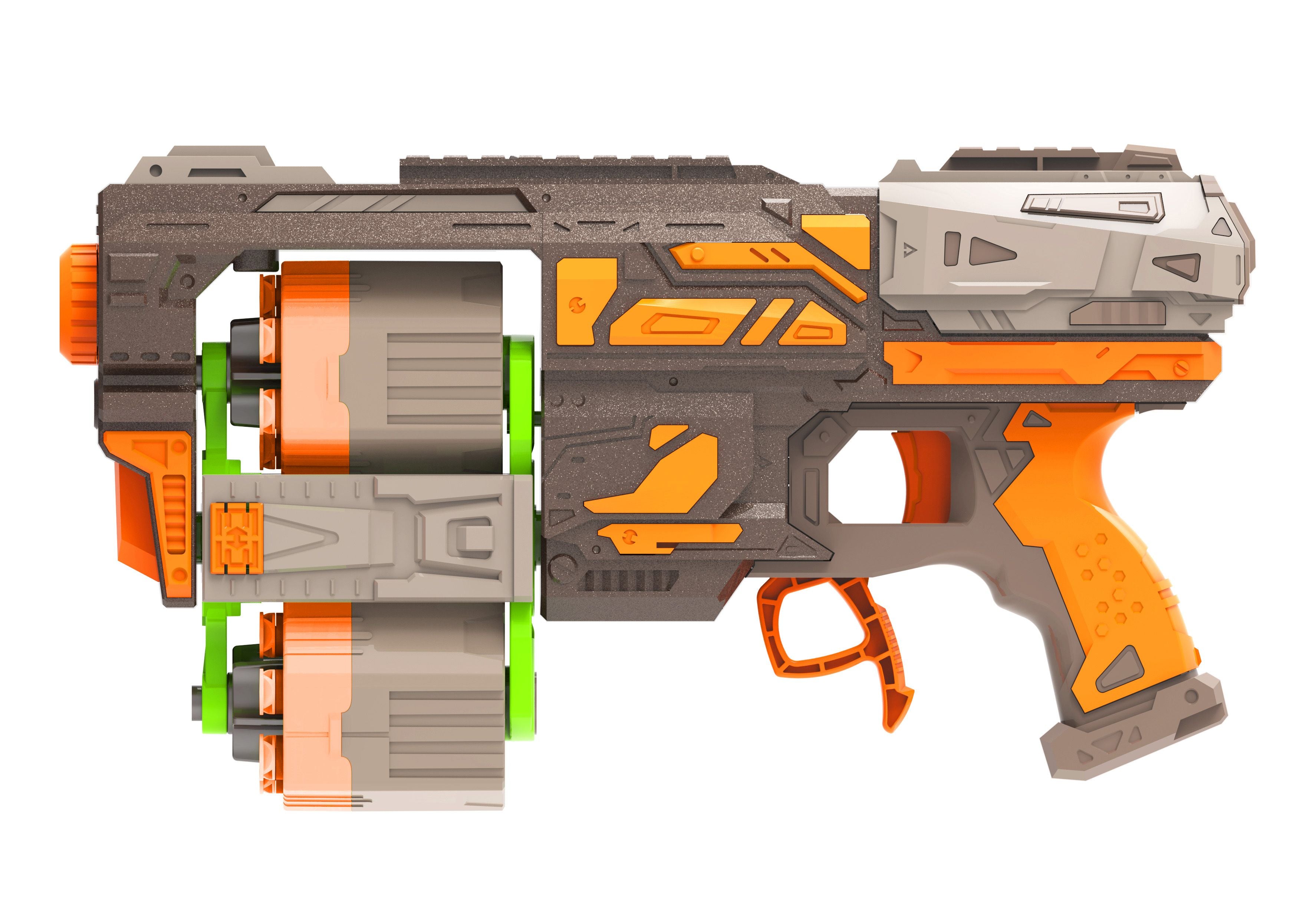 Rifle With 14 Foam Bullets 33.5 Cm