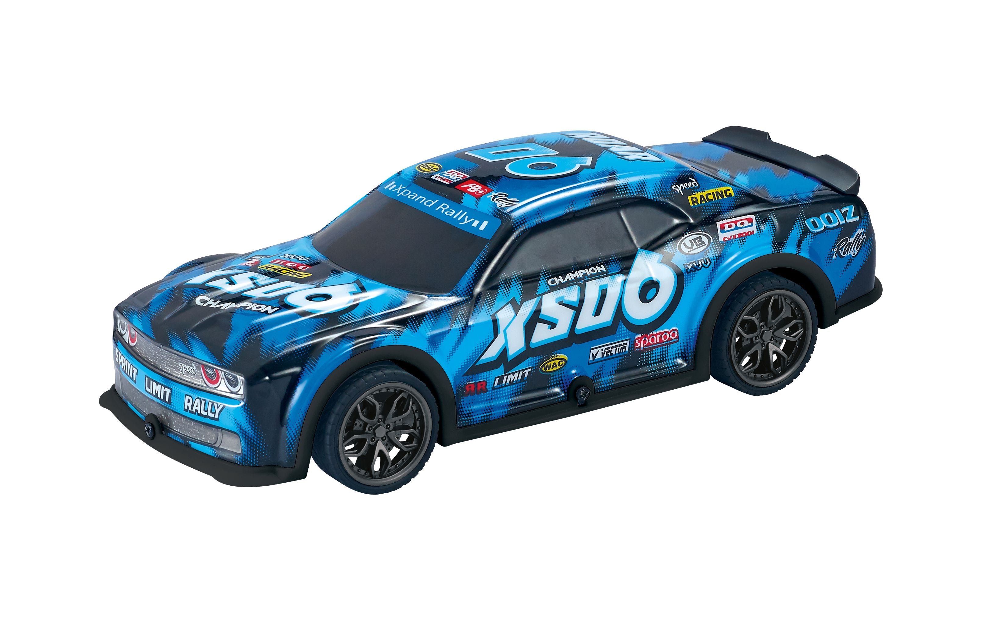 Coche De Carreras Con Efectos Azules 19,5 Cm