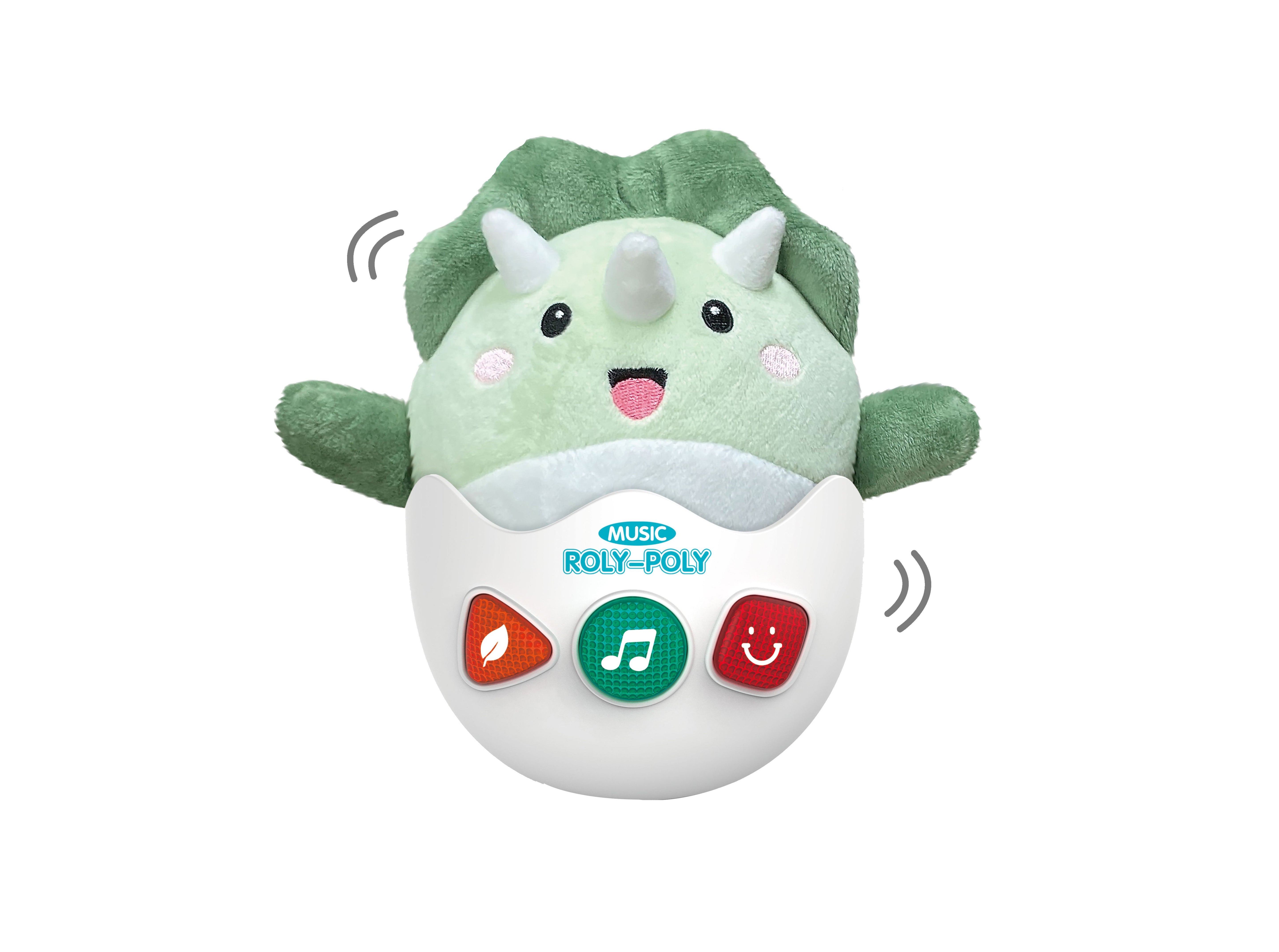 Roly-poly Pluche Dino Met Effecten 20cm