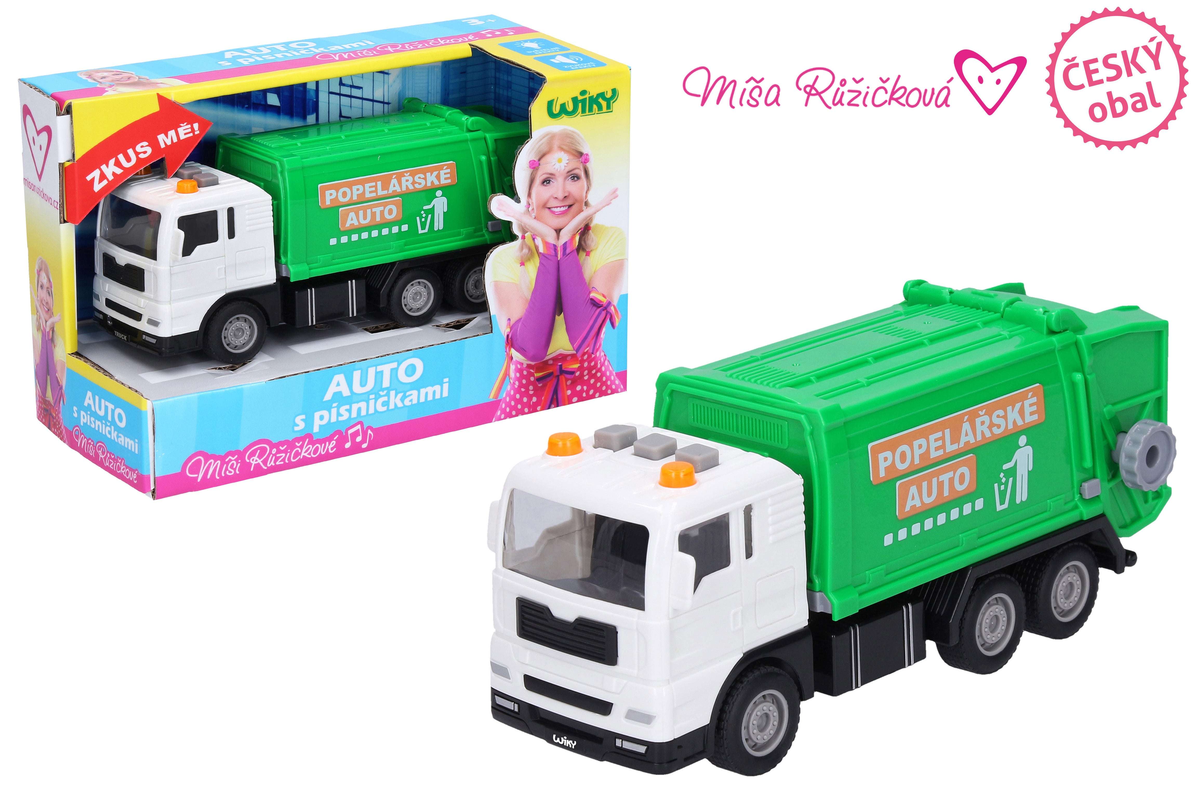 Camion de gunoi cu efecte 17 cm - Míša Růžičková - Vorbește cehă cehă Ambalare