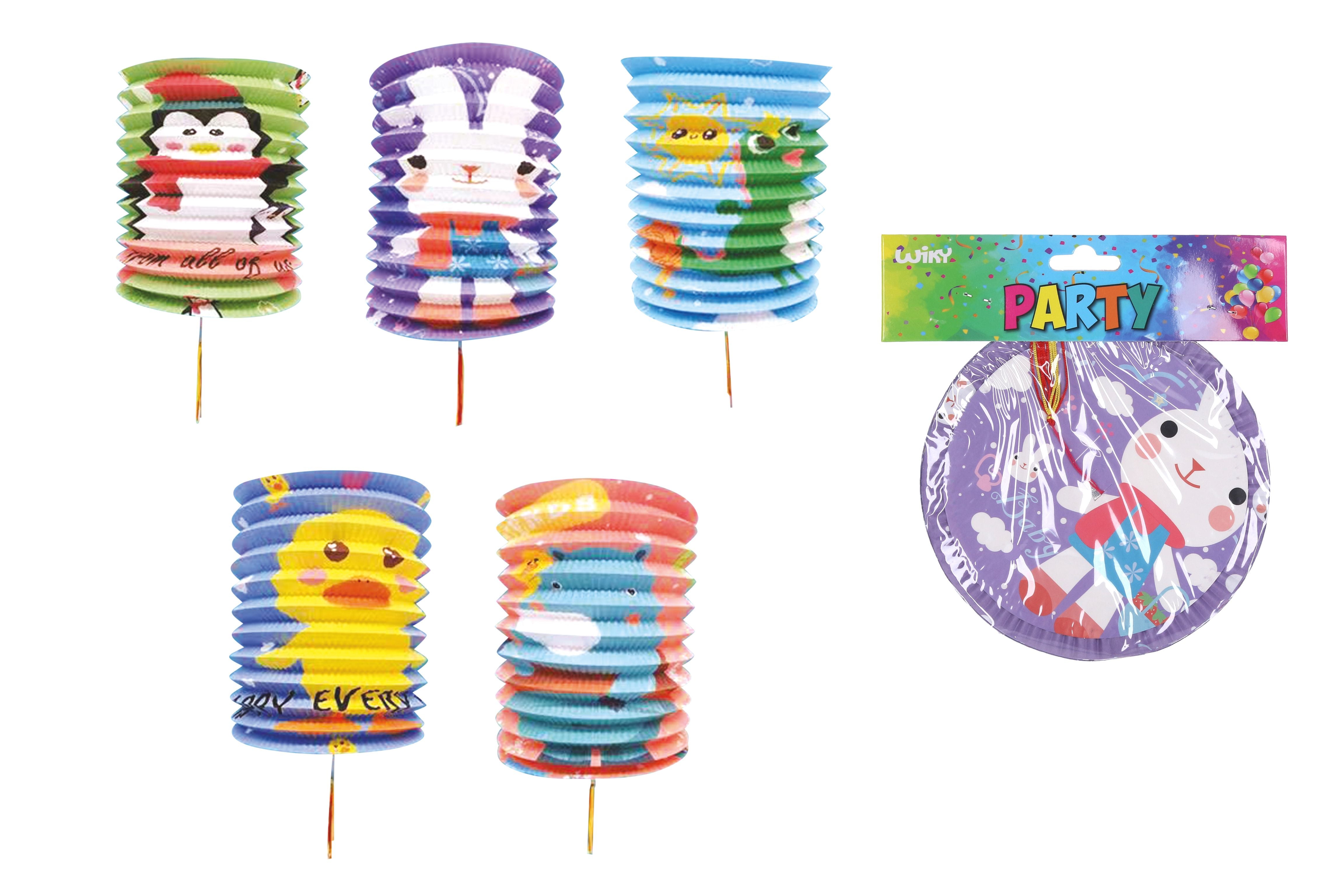 Lantern Cylinder 16 Cm Animals