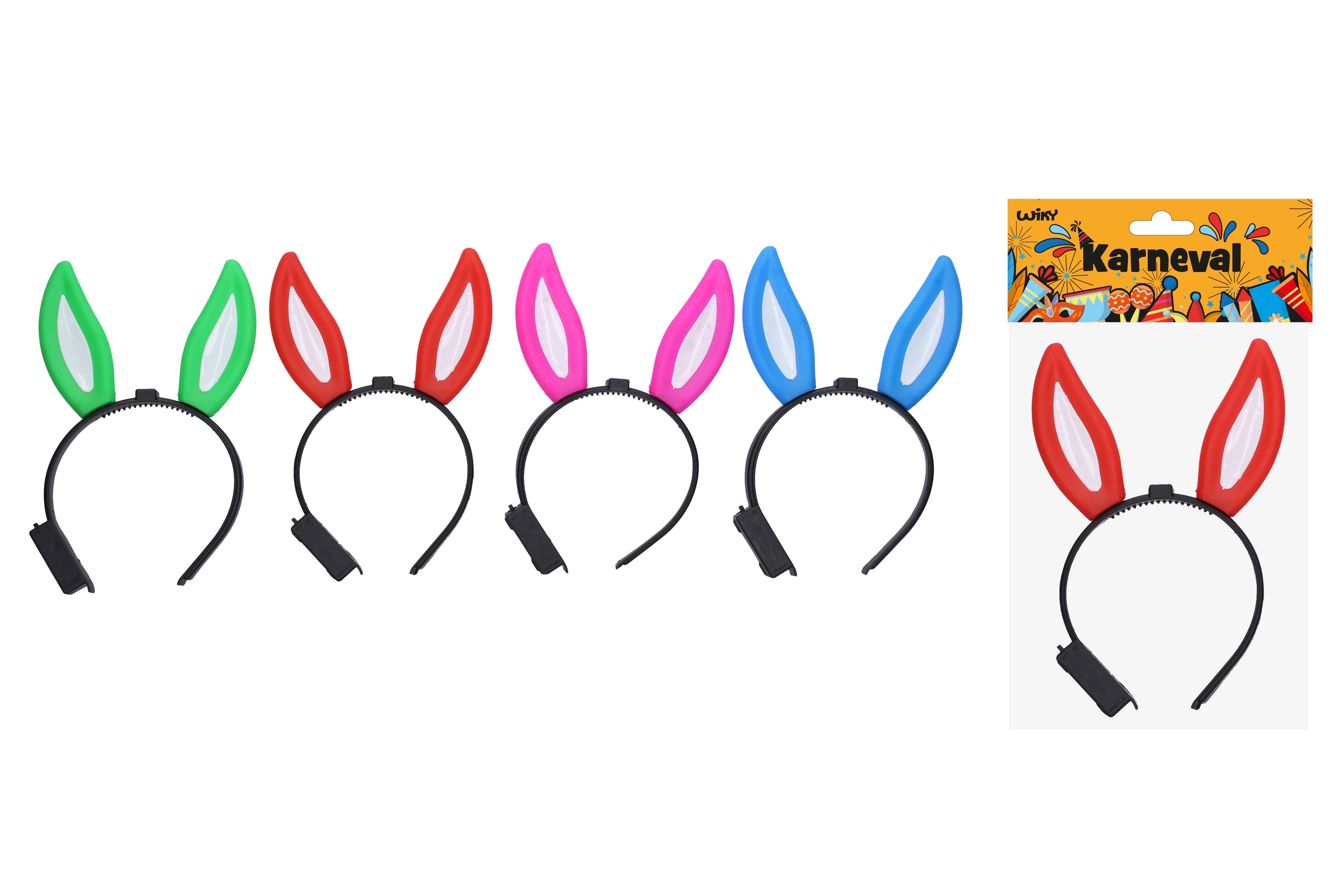 Headband With Rabbit Ears Decoration Luminous (flashing) 22x14.5 Cm