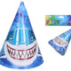 Shark Party Kalapok 15 cm 6 Db.