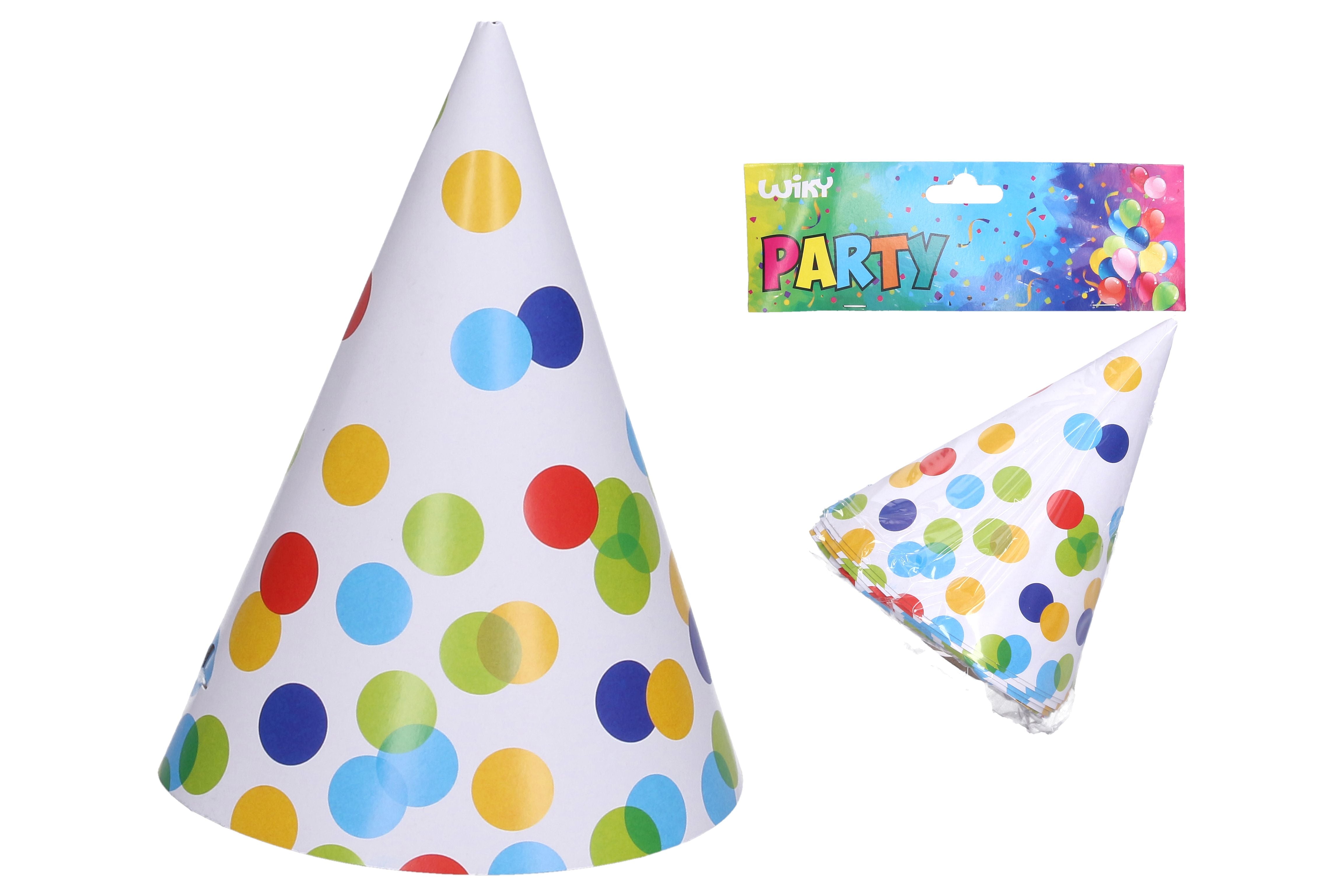 Party Hats Dots 15 Cm 6 Pcs.