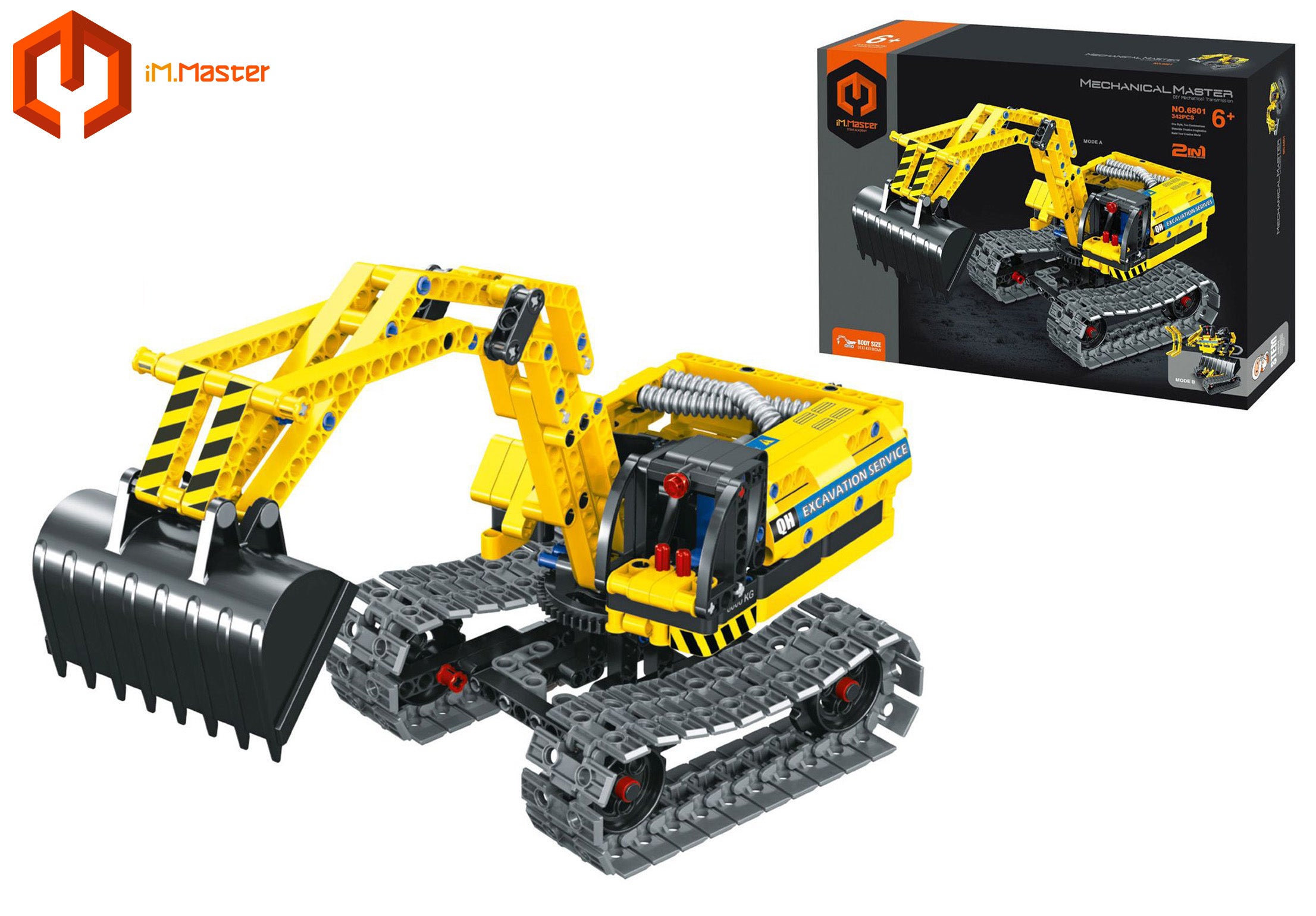 Im.master 2-in-1-Baggerroboter-Kit 31 x 14 x 16 cm