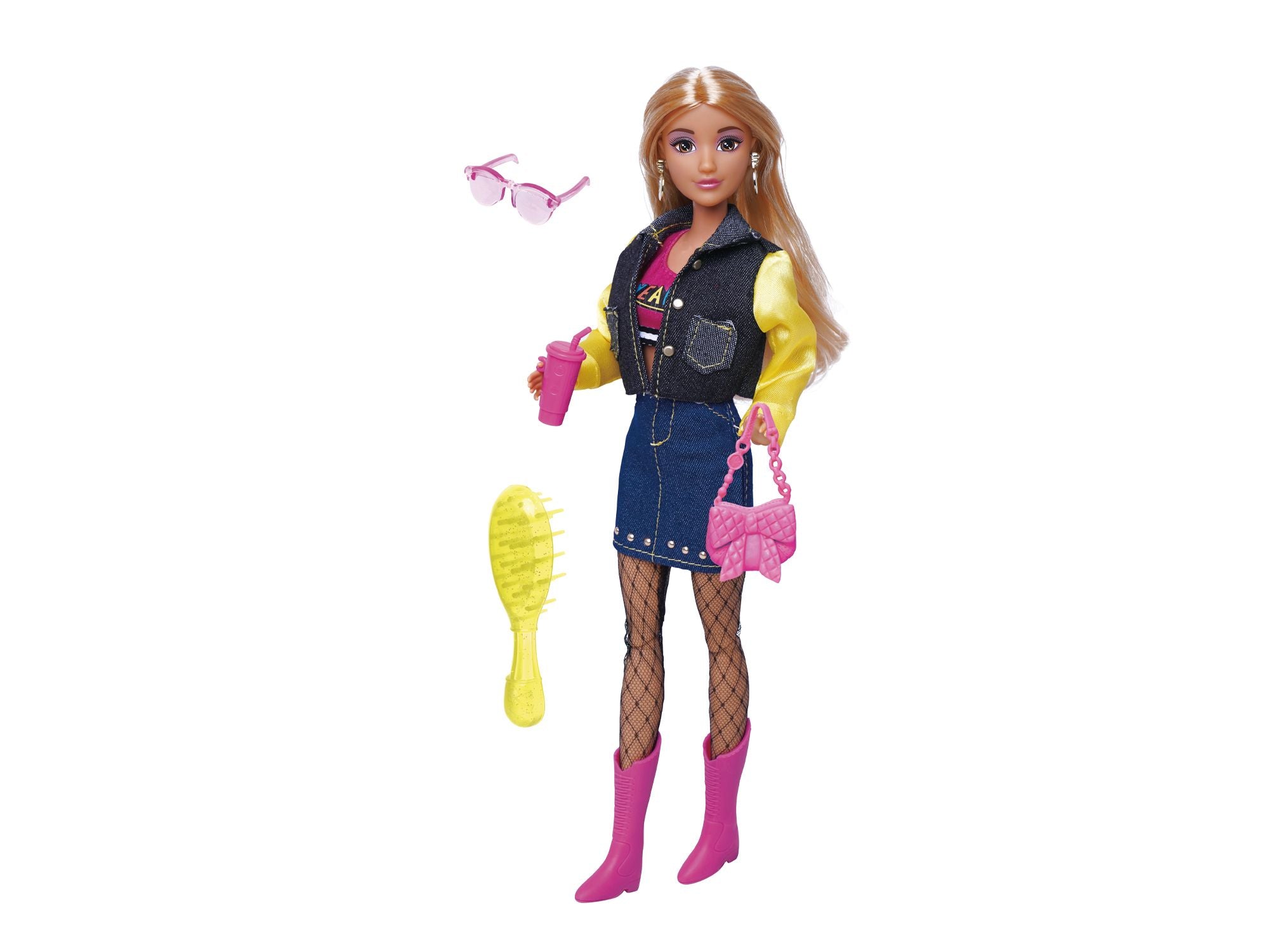 Doll In Farmer szoknya Kiegészítőkkel 30 cm