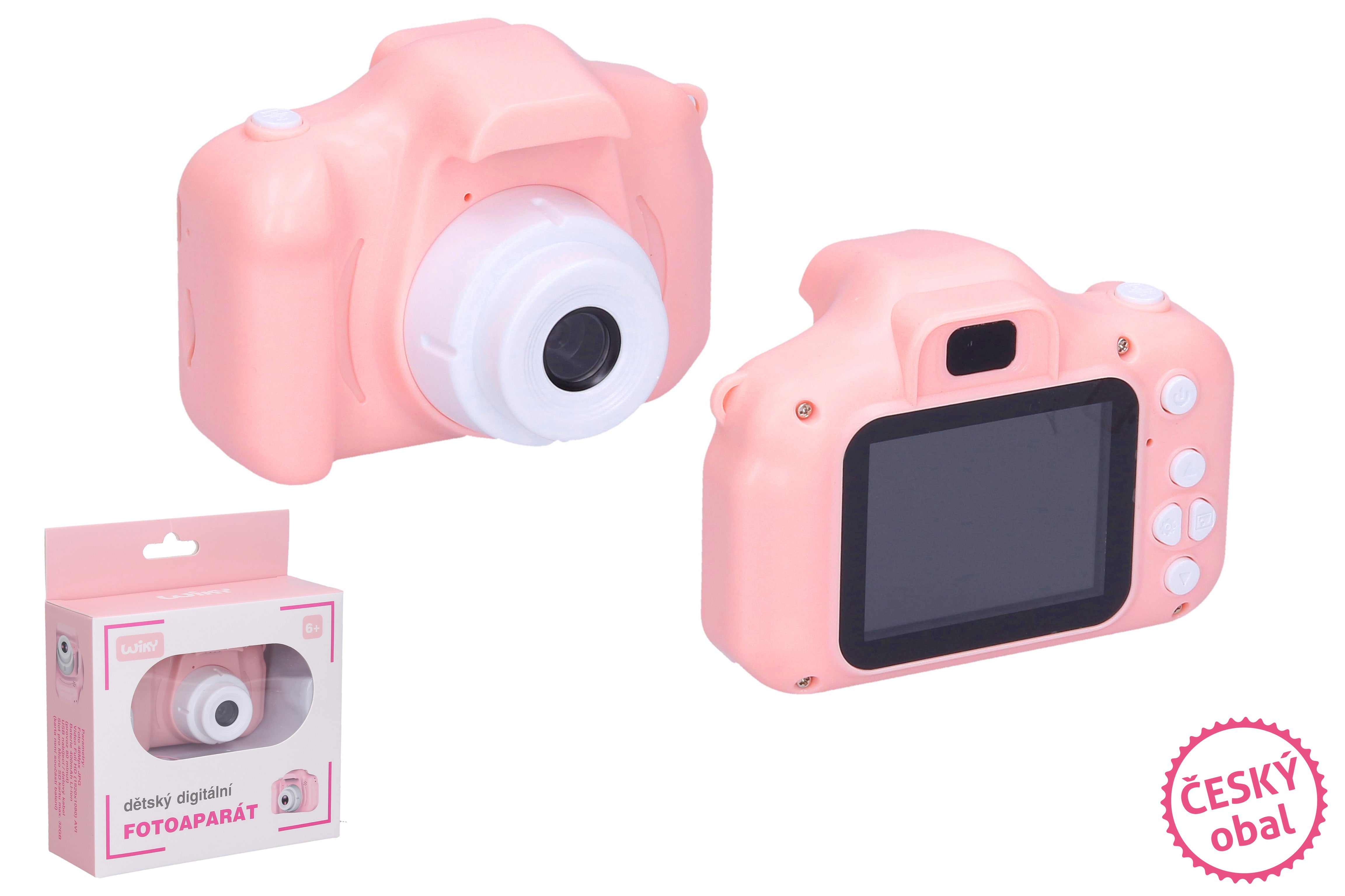 Cámara Digital Infantil Rosa - Foto 12mpx Vídeo Full HD - Embalaje Checo
