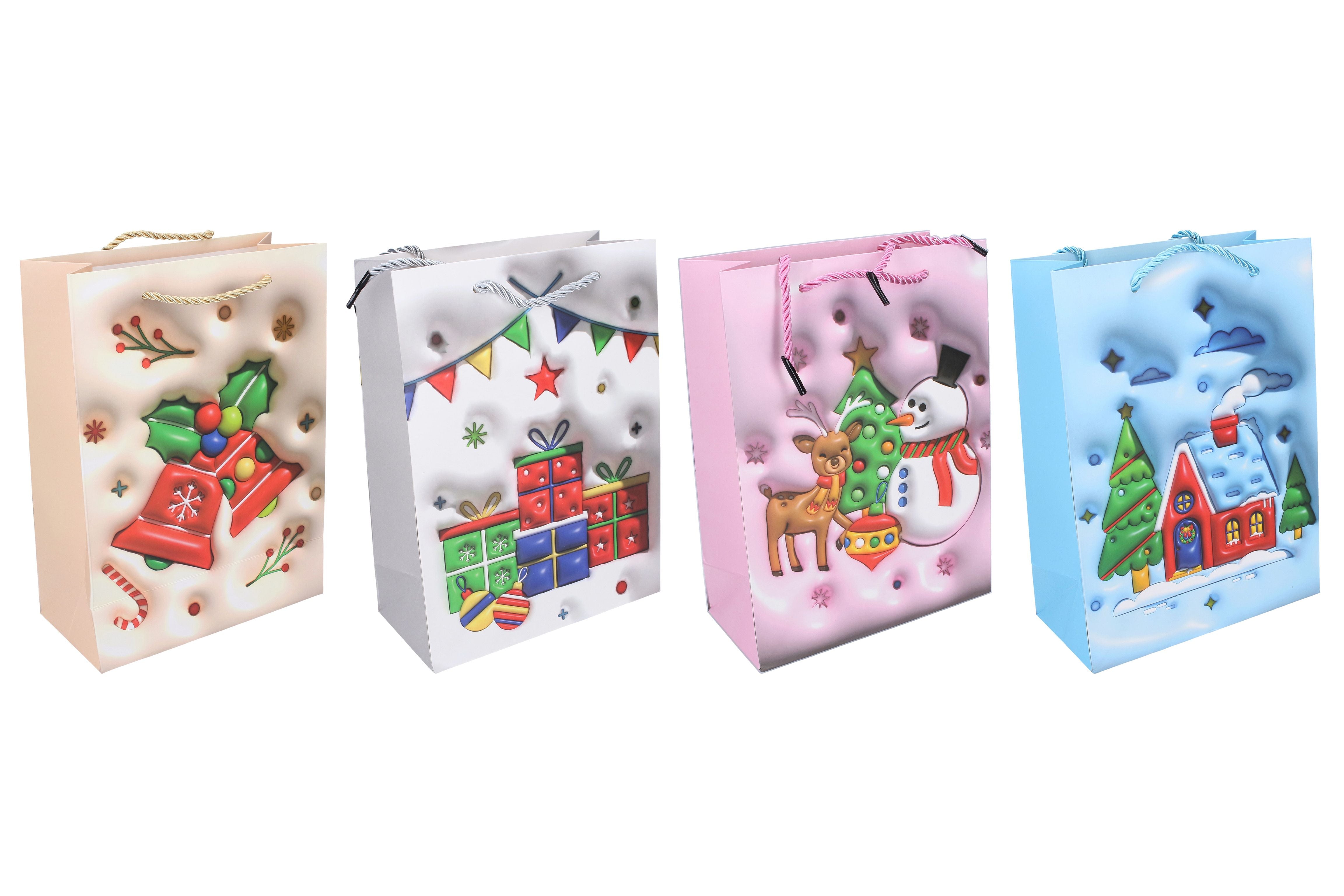 Sac cadeau L 31x40x12 Cm Noël