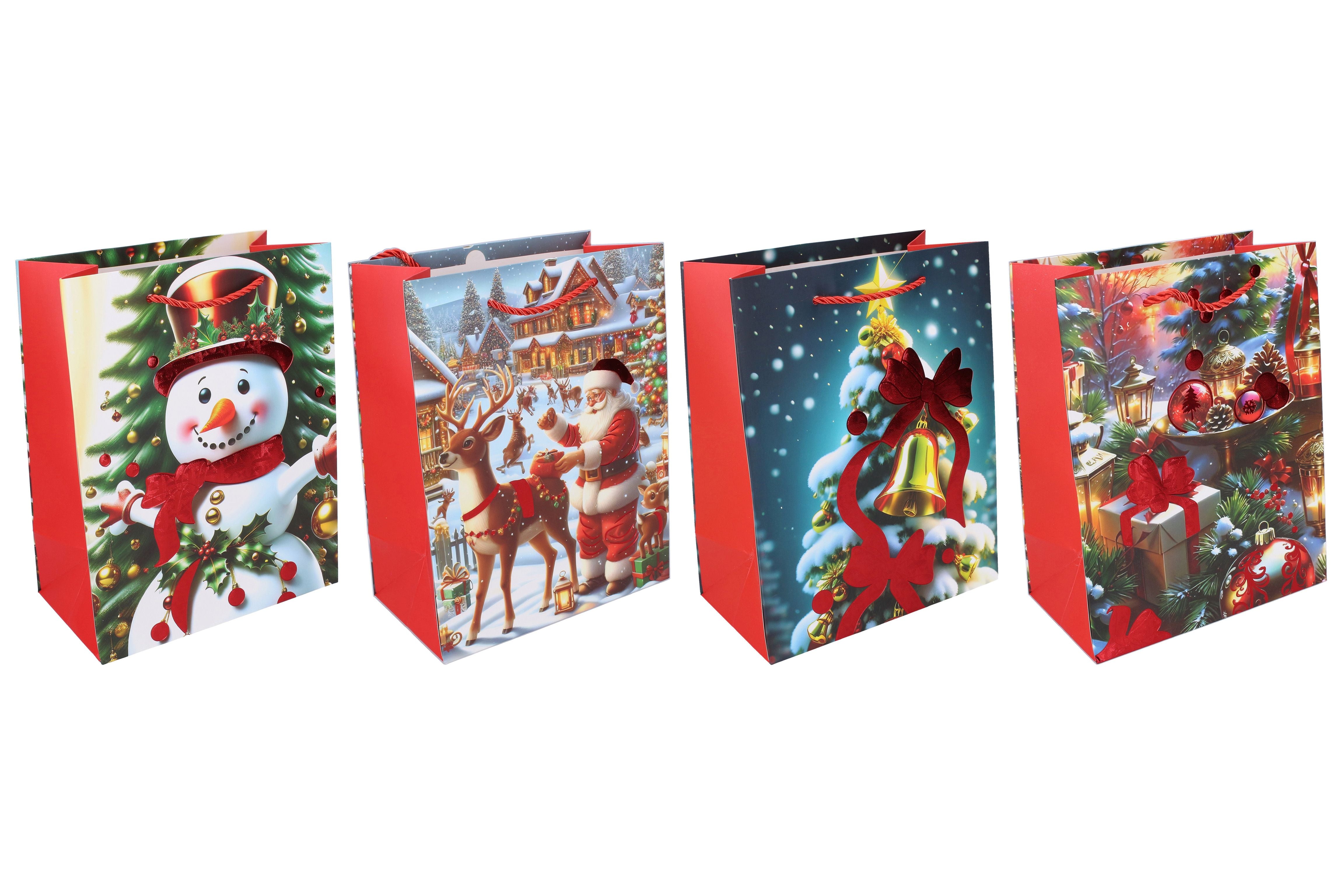 Saco de Presente S 18x23x10 Cm Natal