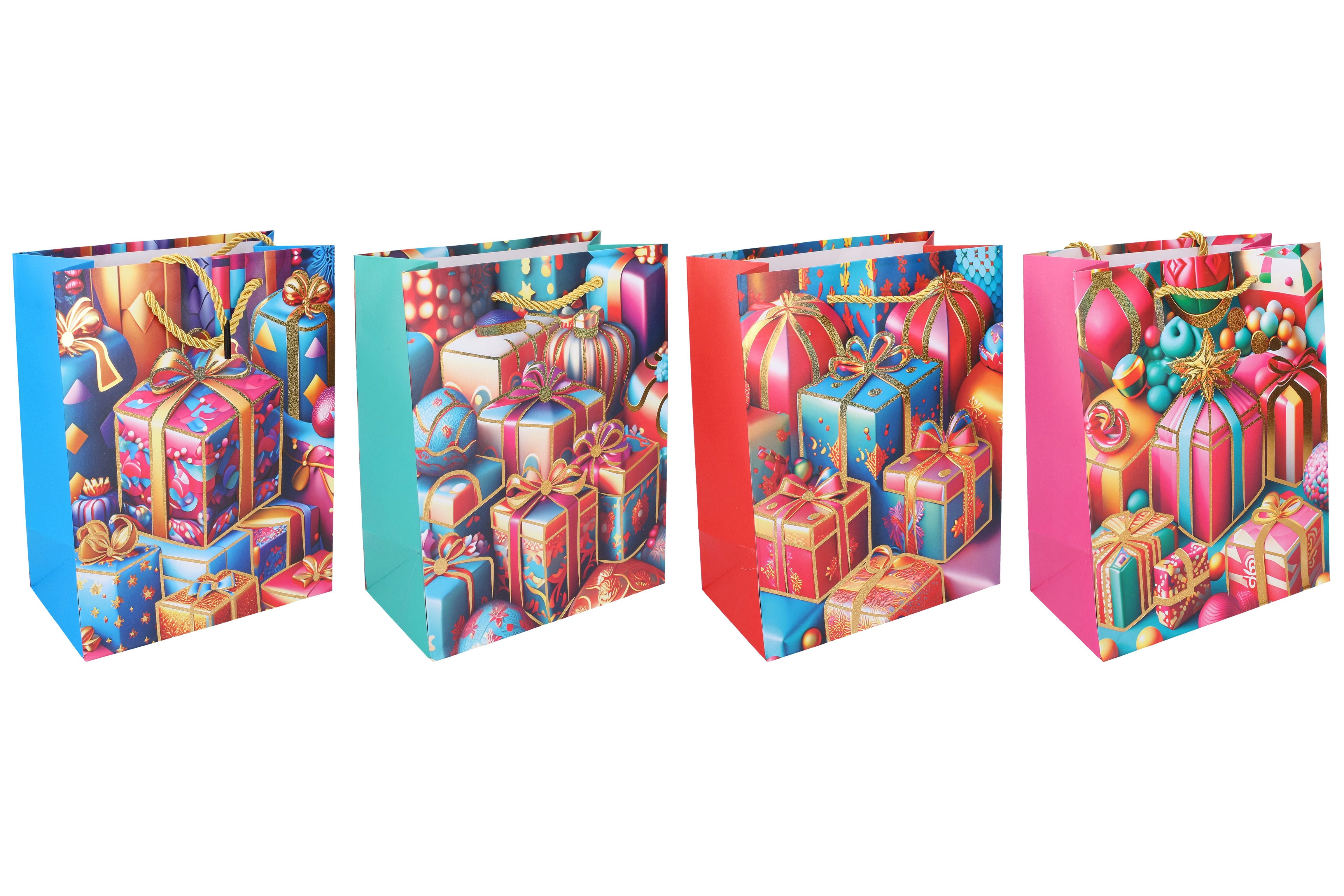 Saco de presente L 30x41x12 cm Natal