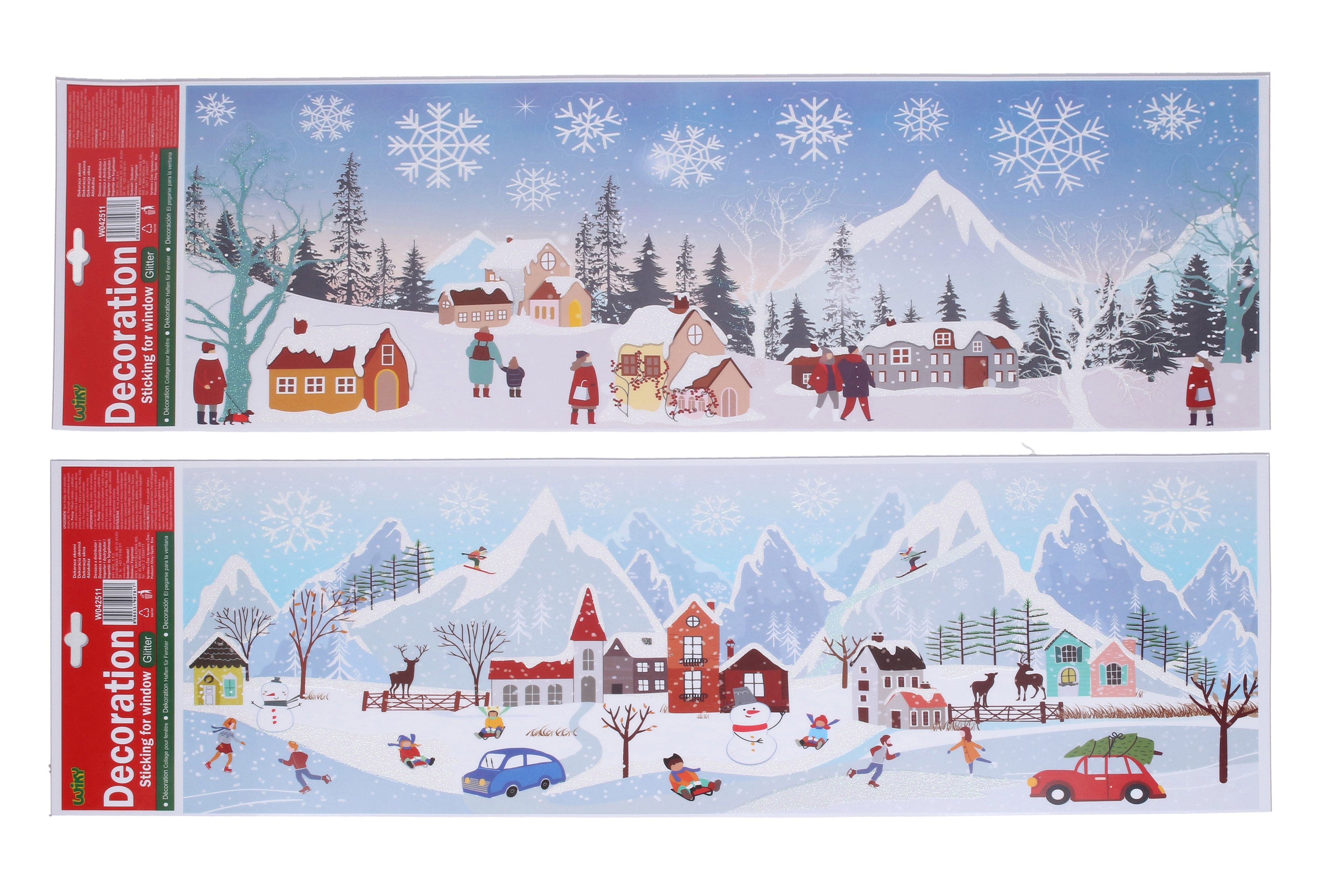 Raamdecoratie 59,5x21 Cm Kerstmis