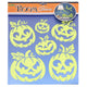 Stickers muraux phosphorescents 38x31 Cm citrouille Halloween