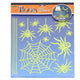Autocollants muraux phosphorescents 38x31 Cm, araignées Halloween