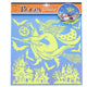 Glow In The Dark Wall Stickers 38x31 Cm Witch Halloween