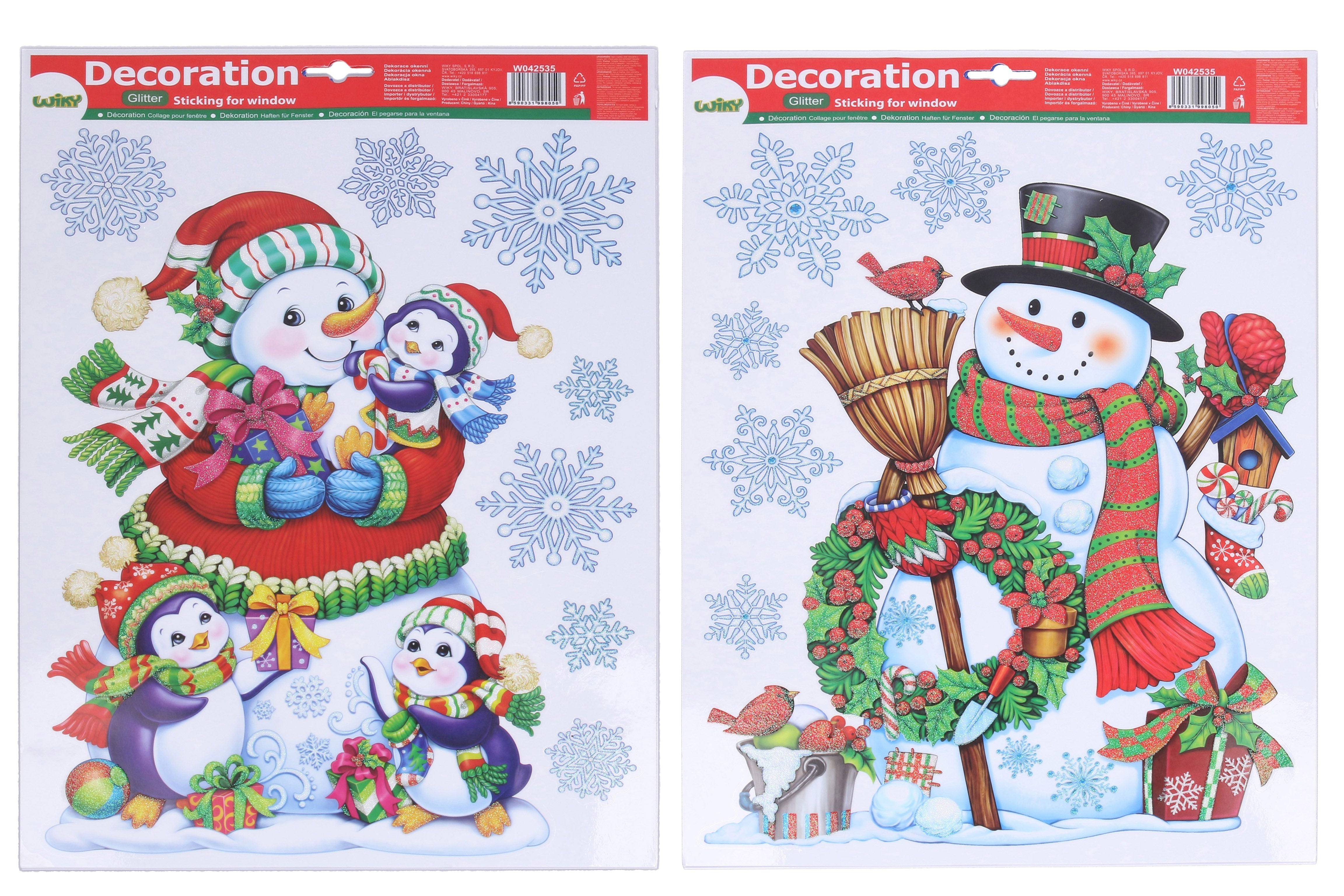 Decoração de janela 41x29 cm Natal