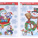 Decoração de janela 41x29 cm Natal