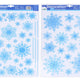 Fensterdekoration 41x29 cm Schneeflocken Weihnachten